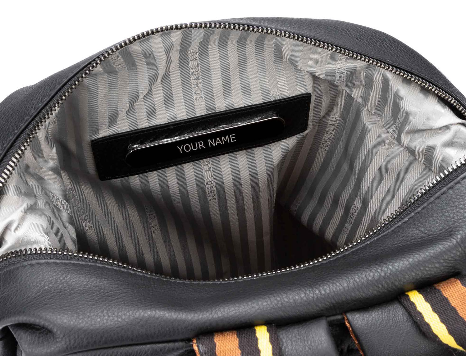 SCHARLAU Slackline RONJA Leder Rucksack für 13" Laptopfach Black