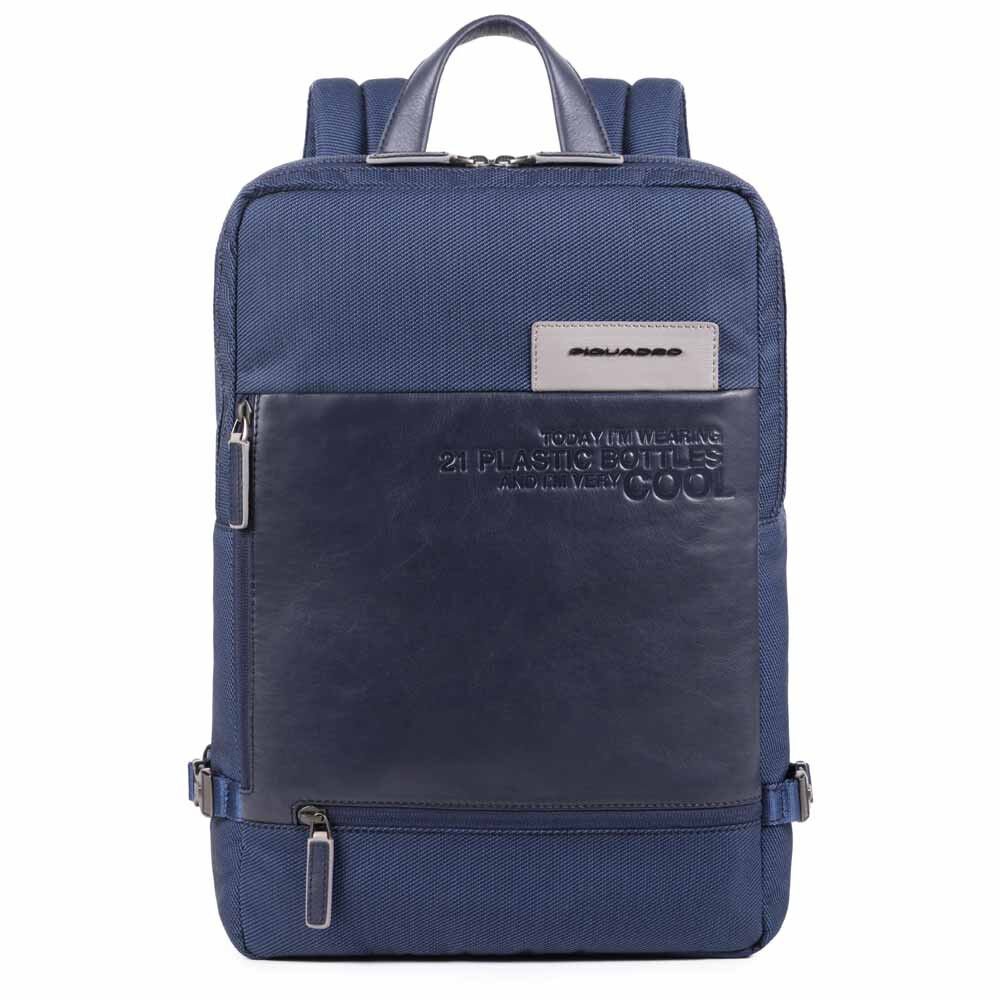 Piquadro Ade Großer Laptoprucksackaus recyceltem Stoff Piquadro Ade Großer Laptoprucksackaus recyceltem Stoff