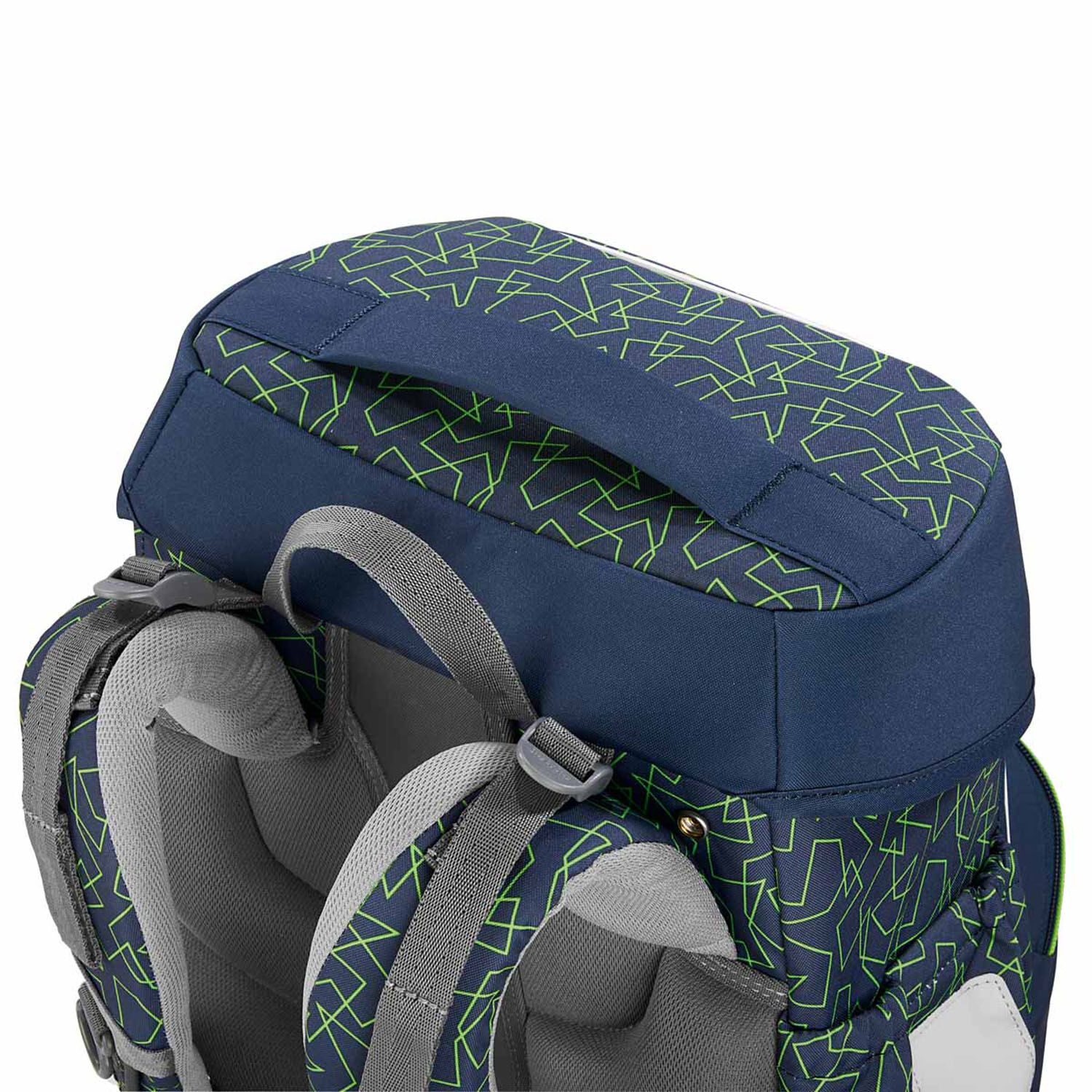 Step by Step BASIS Schulranzen 4-teiliges Set Green Geometric