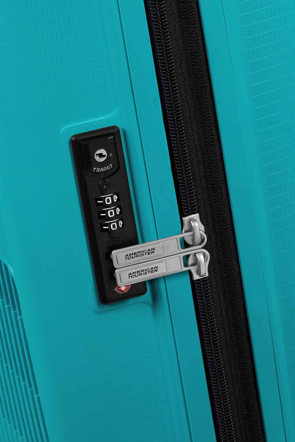 American Tourister AeroStep Handgepäck 55cm erweiterbar Turquoise Tonic