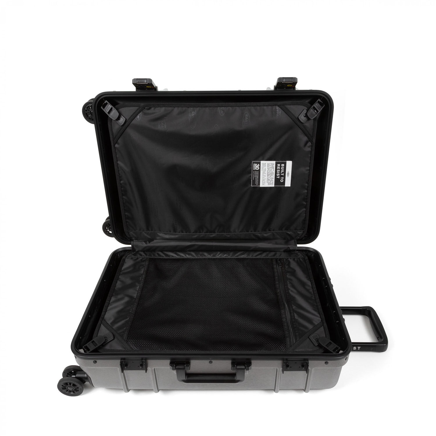 Eastpak RESIST'R CASE M Robuster Hartschalen-Trolley Brushed Metal