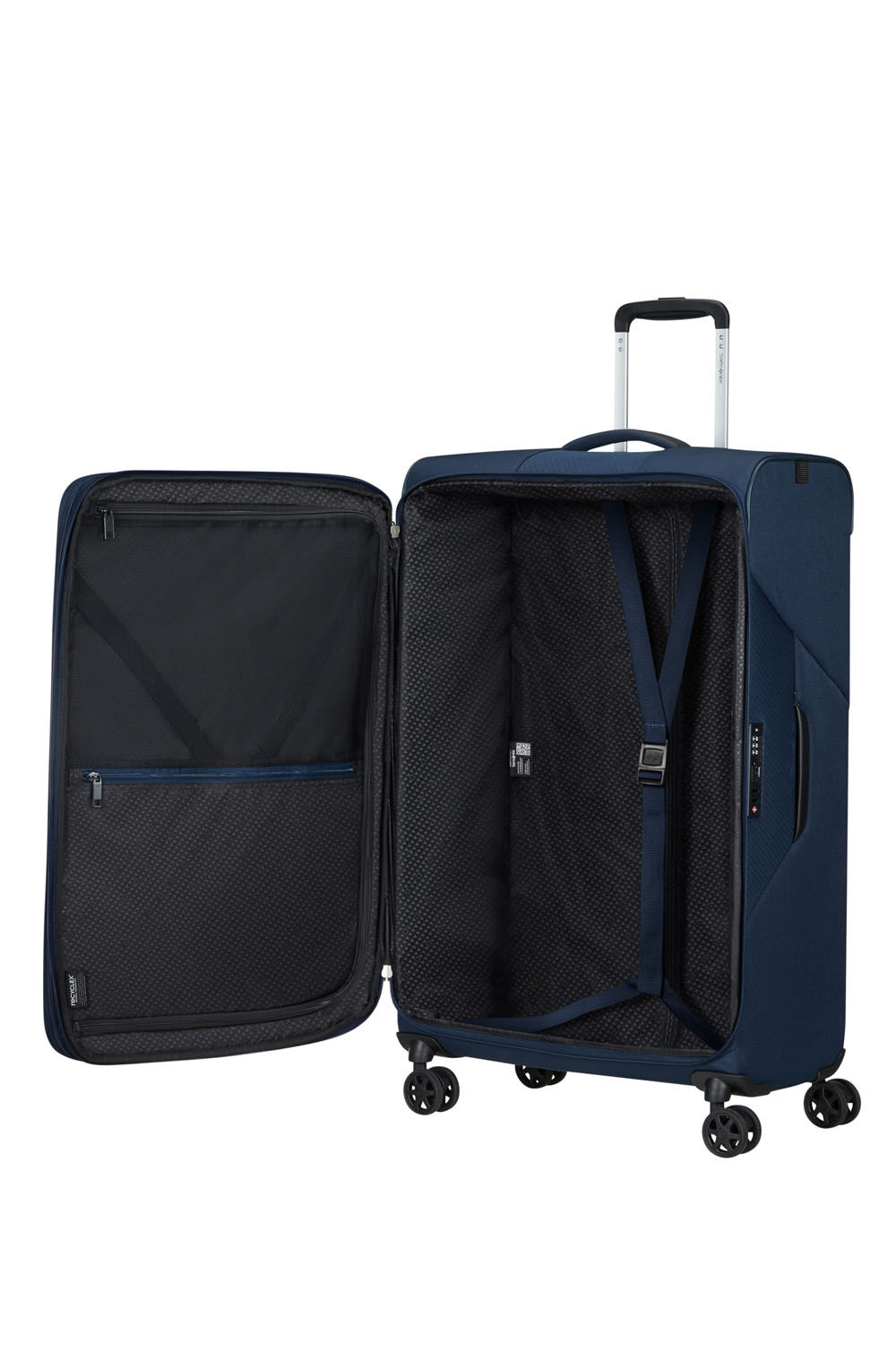 Samsonite Litebeam Trolley 77cm mit 4 Rollen erweiterbar Midnight Blue