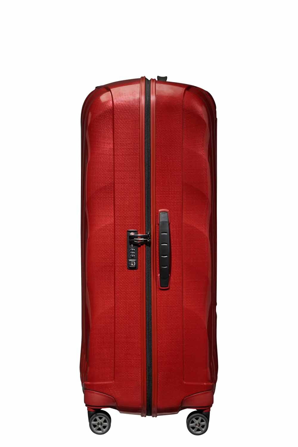 Samsonite C-Lite Trolley mit 4 Rollen 86cm + GRATIS HOTELGUTSCHEIN Chili Red