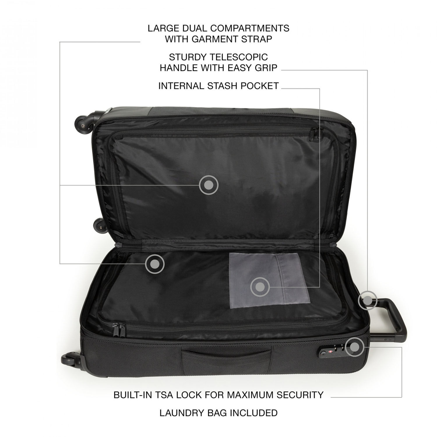 Eastpak Ridell L CNNCT Koffer mit 4 Rollen Coat
