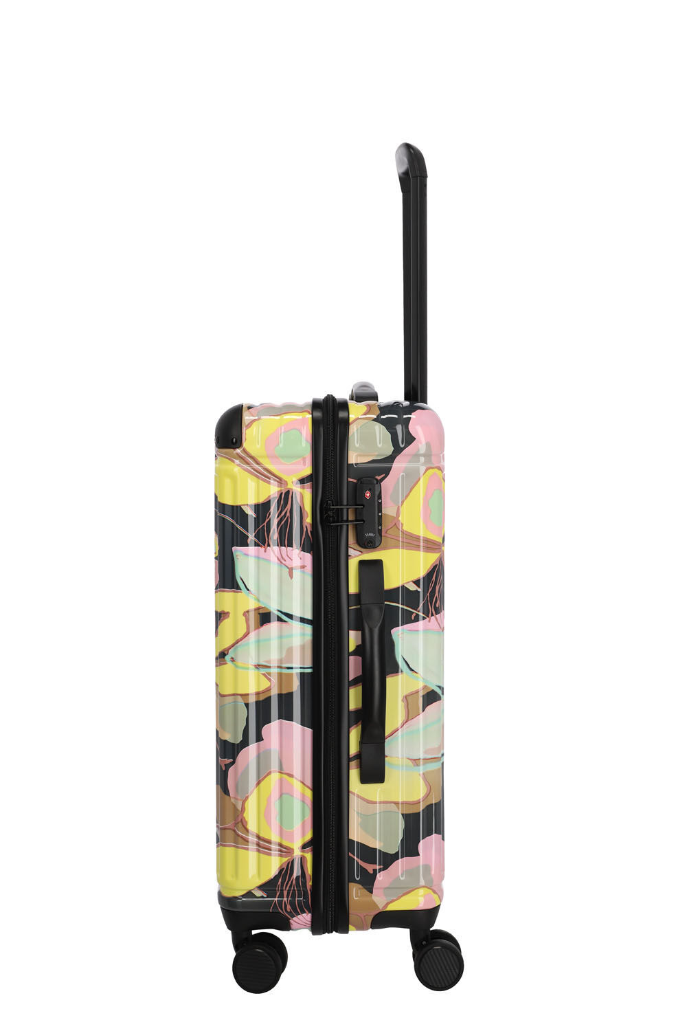 Travelite Cruise 4-Rad Trolley M Gelbe Orchidee