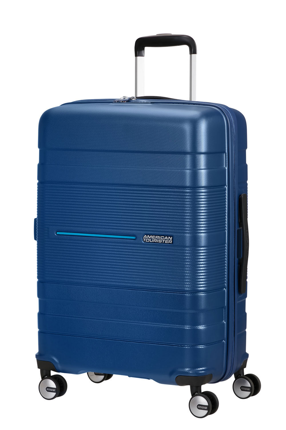 American Tourister Funstripe Trolley 66cm mit 4 Rollen Navy
