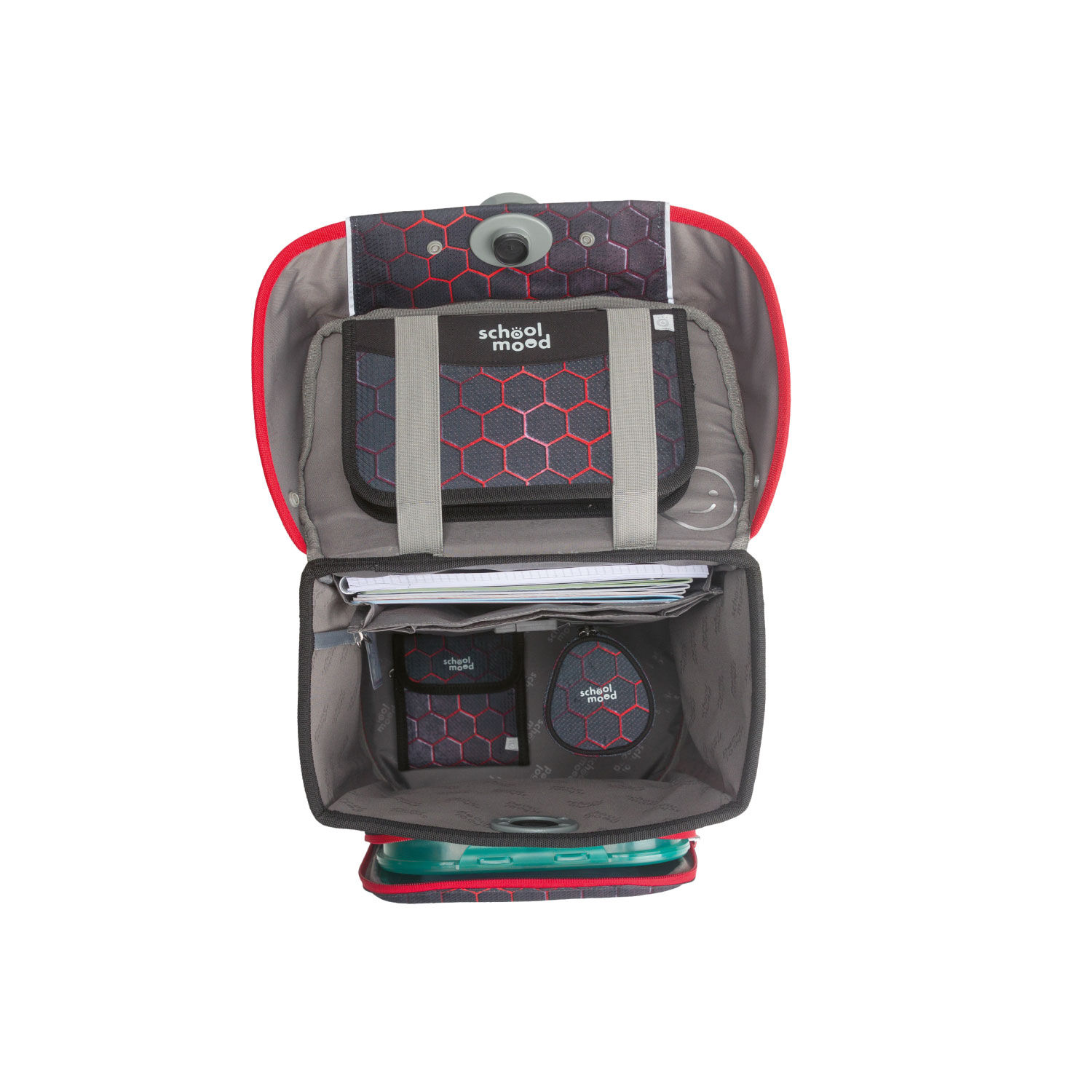 School-Mood Champion Pro 7-tlg. Schulranzenset Mika (Drache)