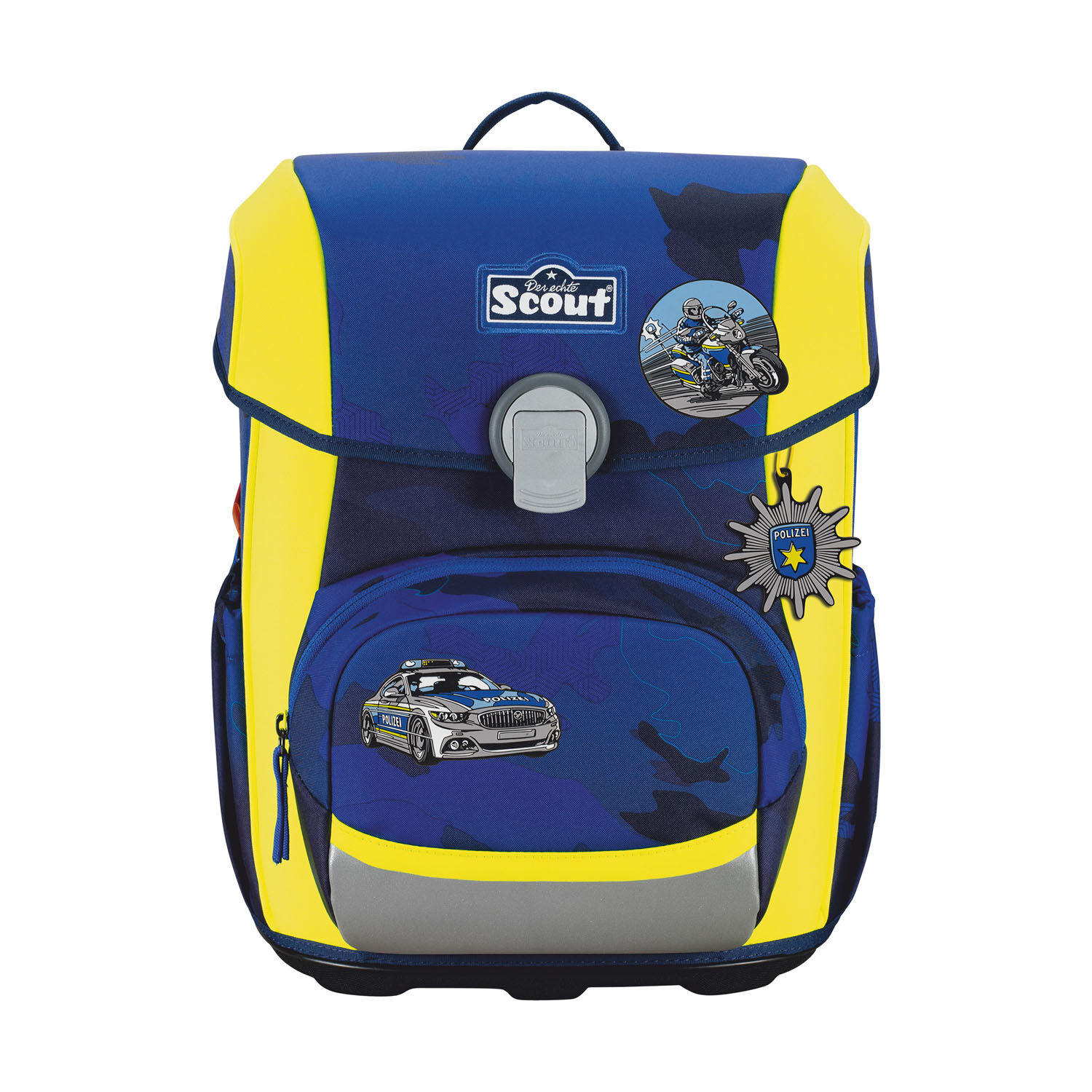 Scout Neo Schulranzen-Set 4-teilig DIN Blue Police