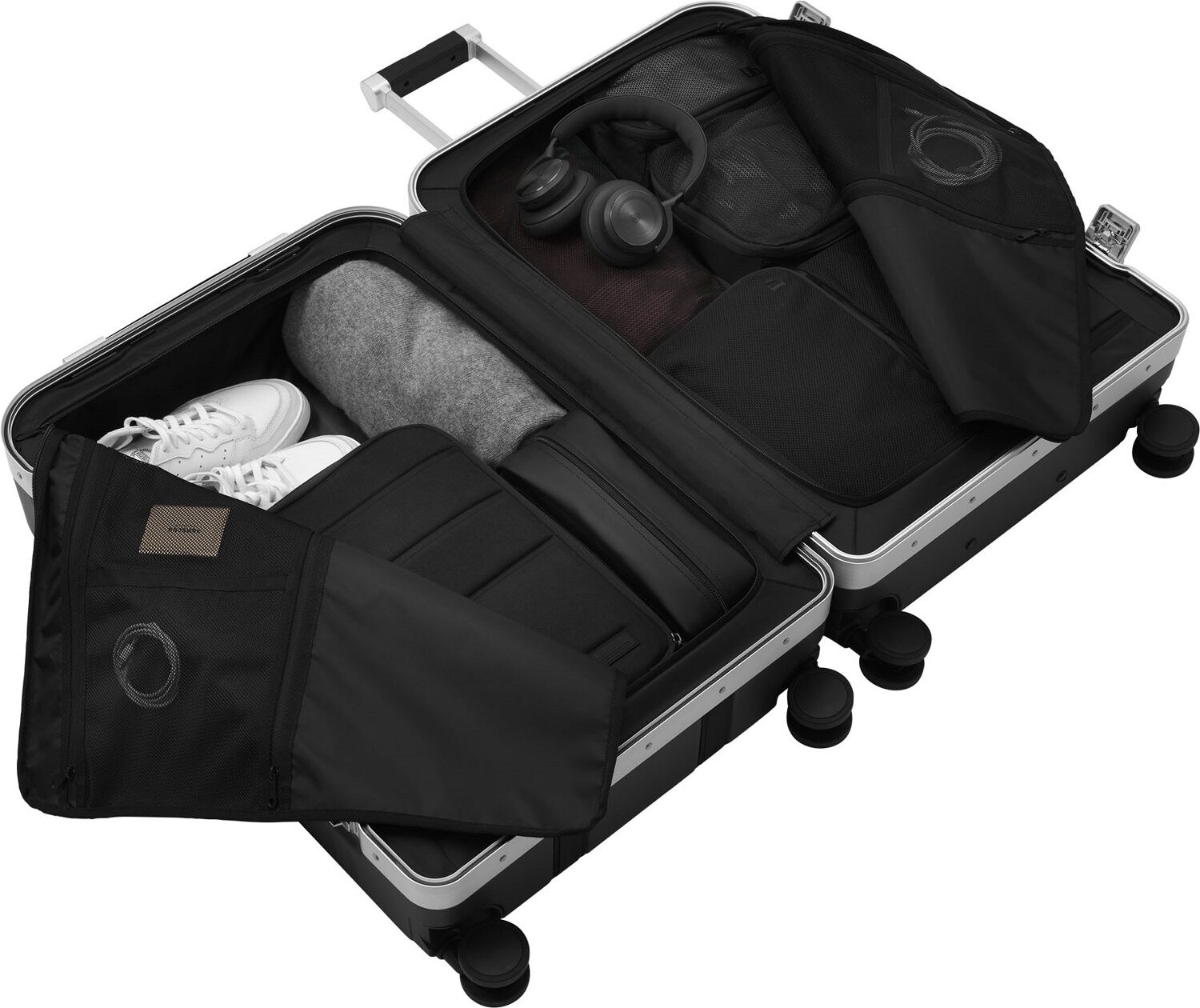 D_b_ Ramverk Pro Check-in Luggage Large mit Aluminiumrahmen Silver