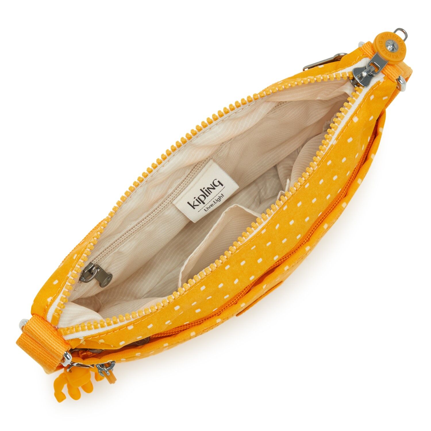 Kipling Arto S Kleine Umhängetasche Soft Dot Yellow