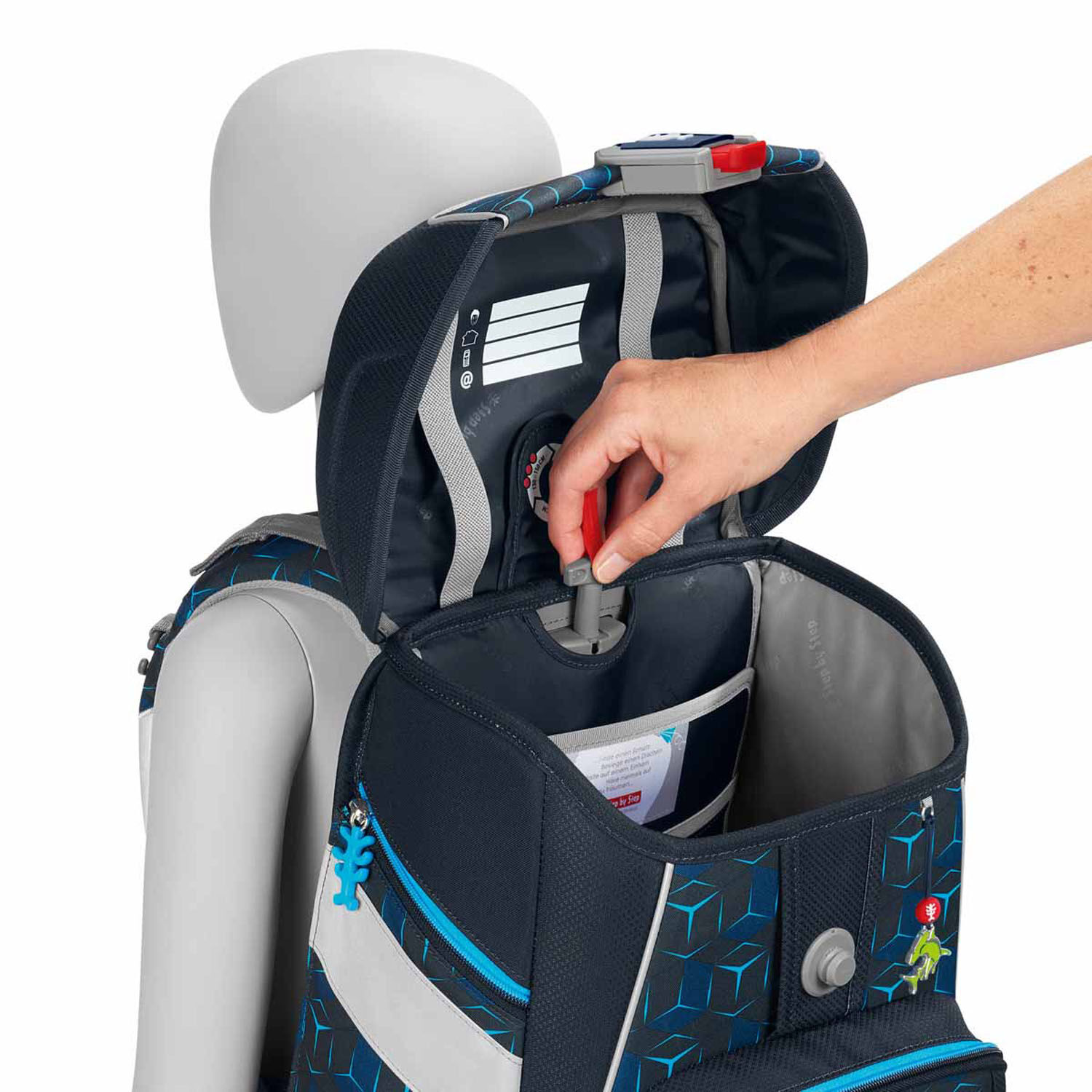 Step by Step SPACE SHINE Schulranzen-Set, 5-teilig Shark Dexter