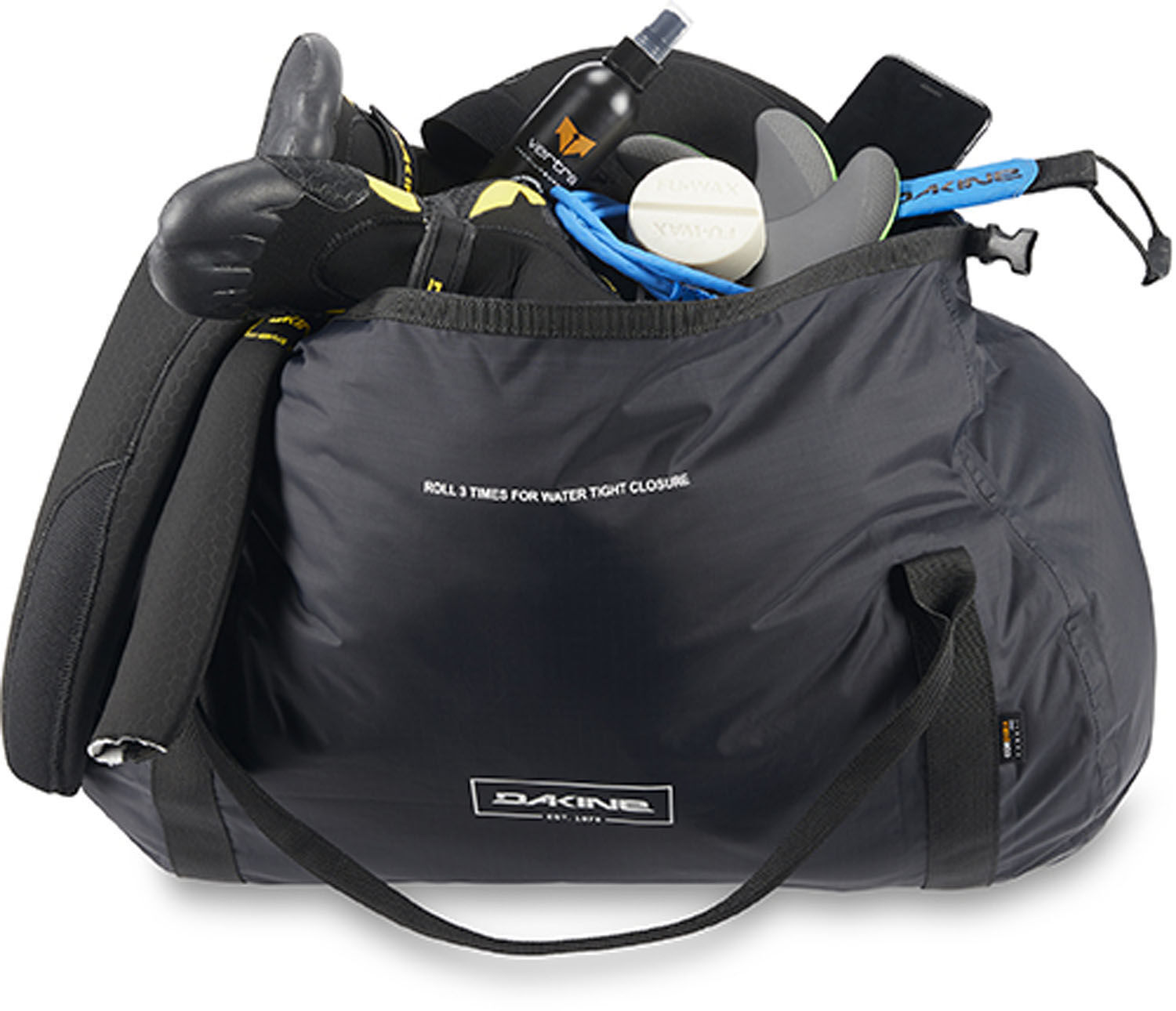 Dakine Packable Rolltop Dry Duffle 40L Sporttasche Black