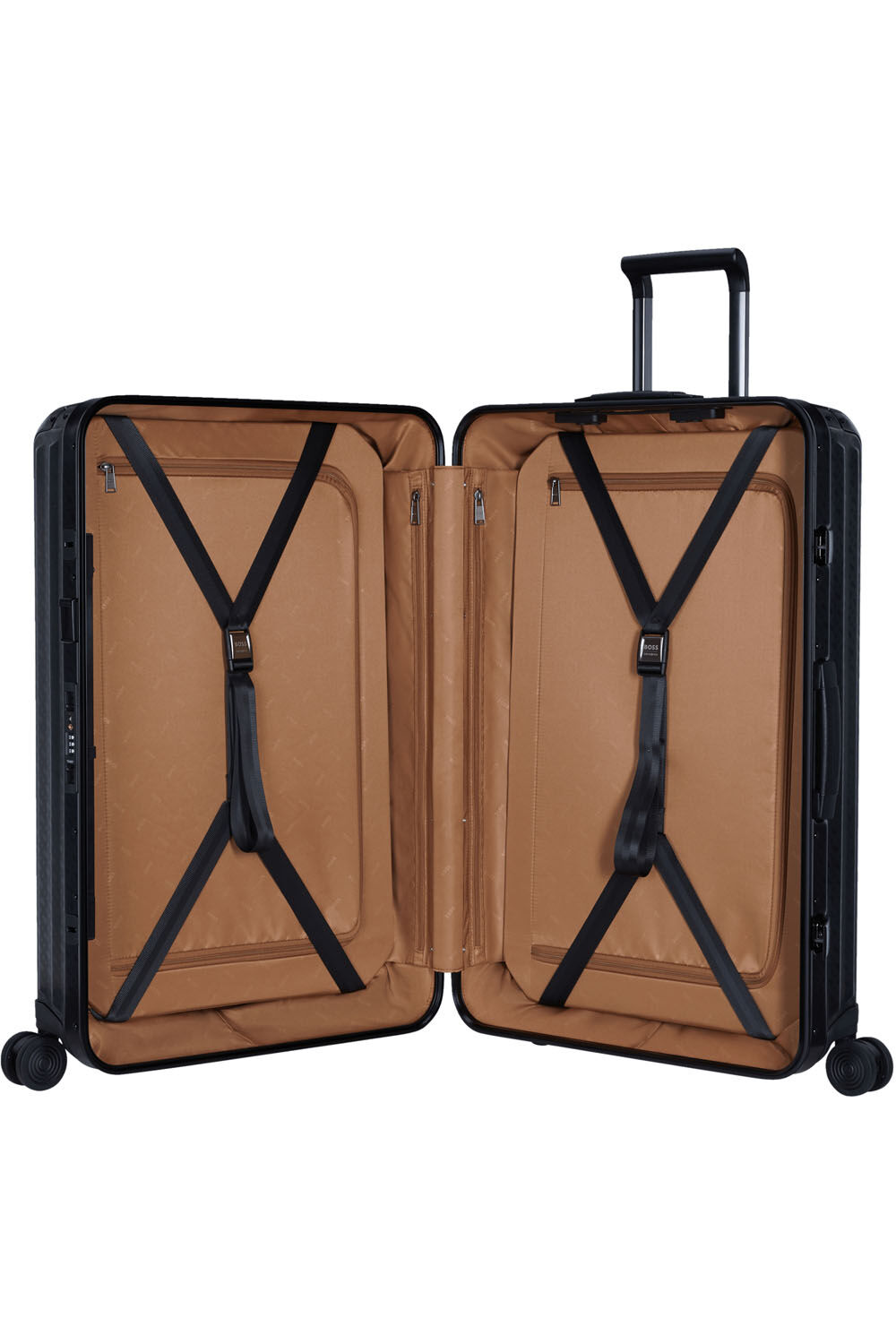 Samsonite BOSS Trolley mit 4 Rollen 69cm Graphite Monogram