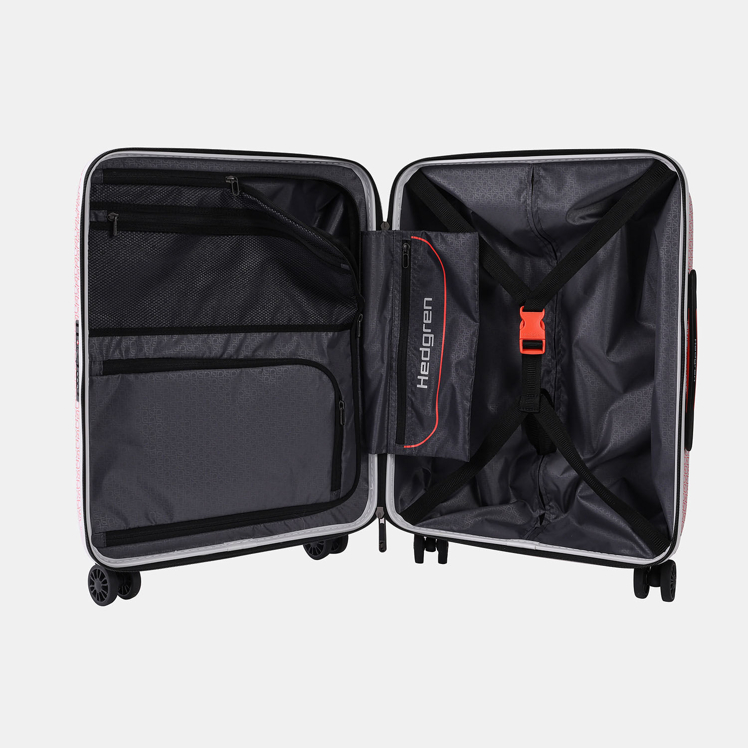 Hedgren Comby GRIP XS 55cm Spinner Coral/Grey Signature Print Hedgren Comby GRIP XS 55cm Spinner Coral/Grey Signature Print