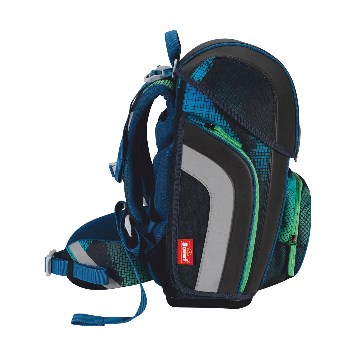 Scout Genius Set Movie Star, Schulranzen-Set 5-teilig Blue Pixel