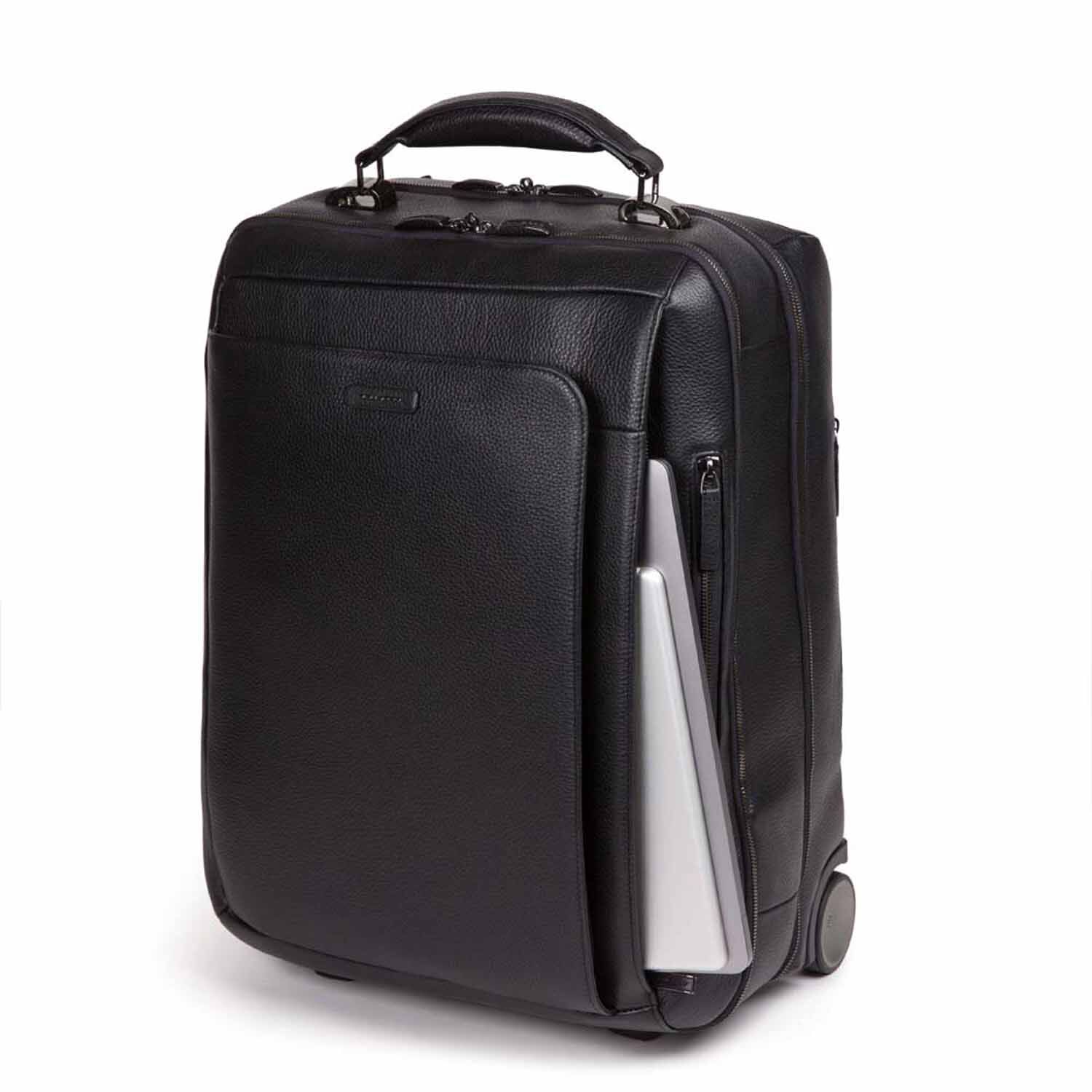 Piquadro Modus Special Computertrolley mit 15,6" Notebook und iPad®-Fach Schwarz