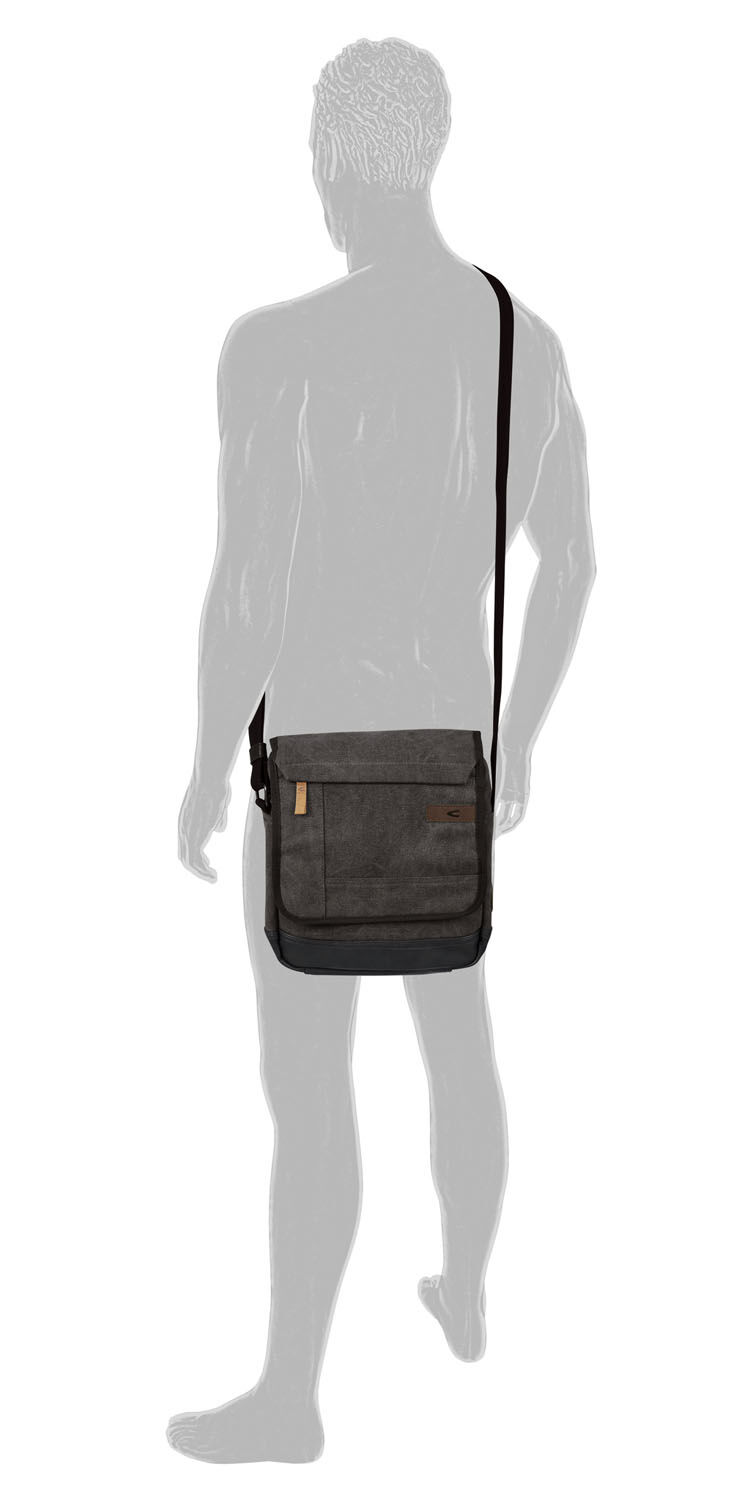 Camel Active AIR Flap bag M top zip Dark Grey