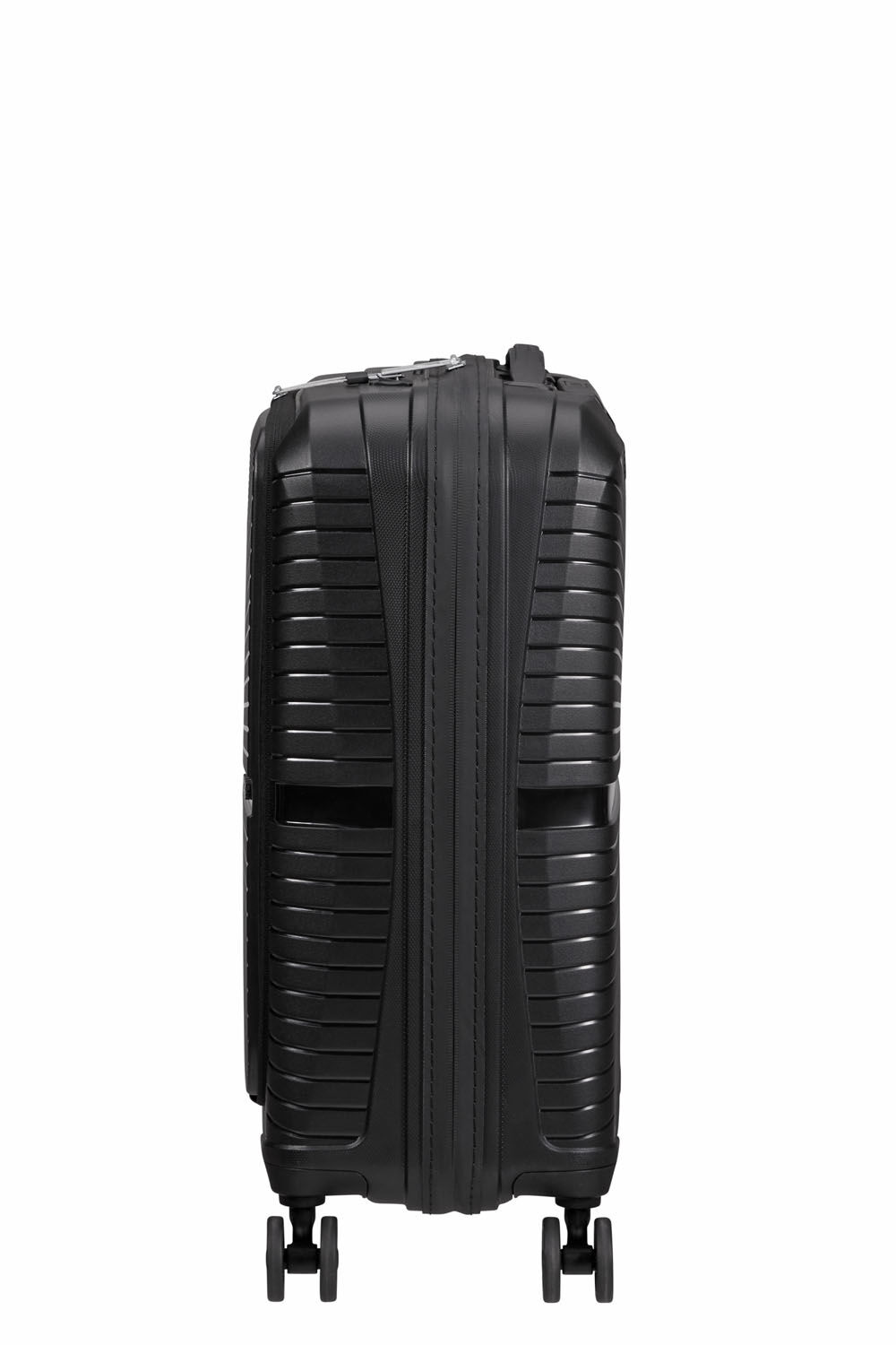 American Tourister Airconic Handgepäck Trolley 55cm mit Fronttasche + GRATIS HOTELGUTSCHEIN Onyx Black