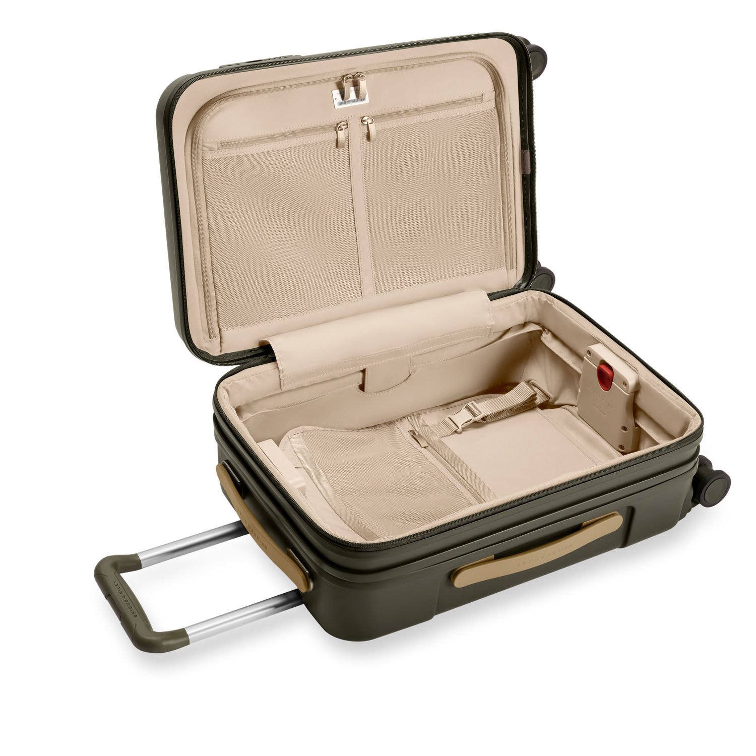 Briggs & Riley Sympatico 3.0 Essential 56cm Carry-On Expandable Spinner Olive