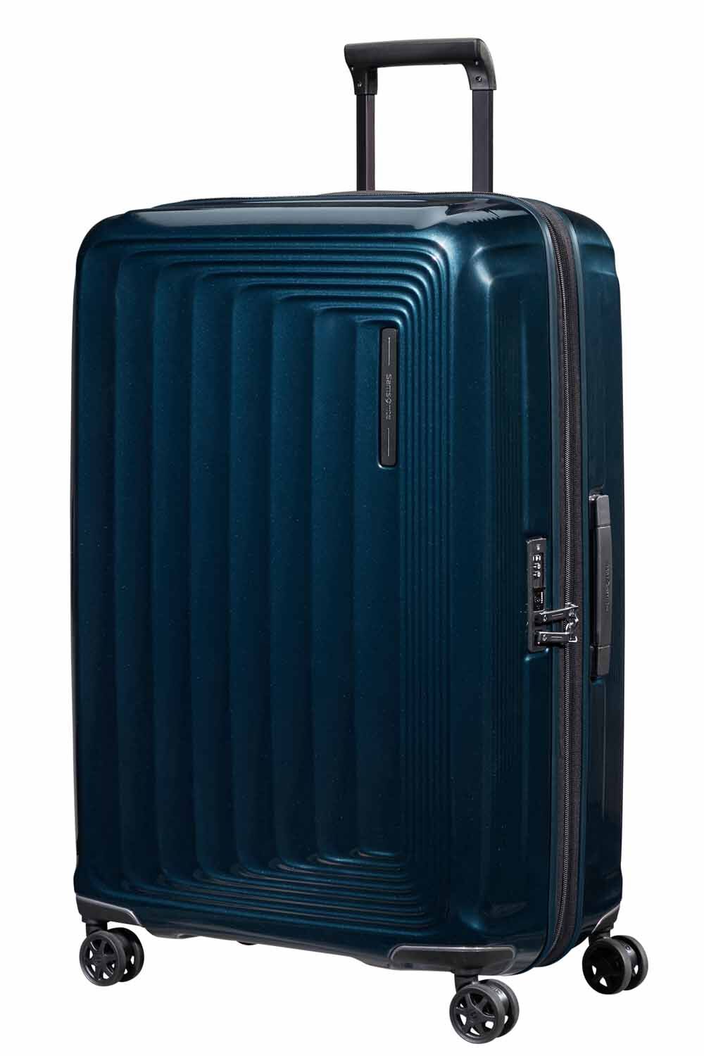 Samsonite Nuon Trolley mit 4 Rollen erweiterbar 75cm + GRATIS HOTELGUTSCHEIN Metallic Dark Blue Samsonite Nuon Trolley mit 4 Rollen erweiterbar 75cm + GRATIS HOTELGUTSCHEIN Metallic Dark Blue