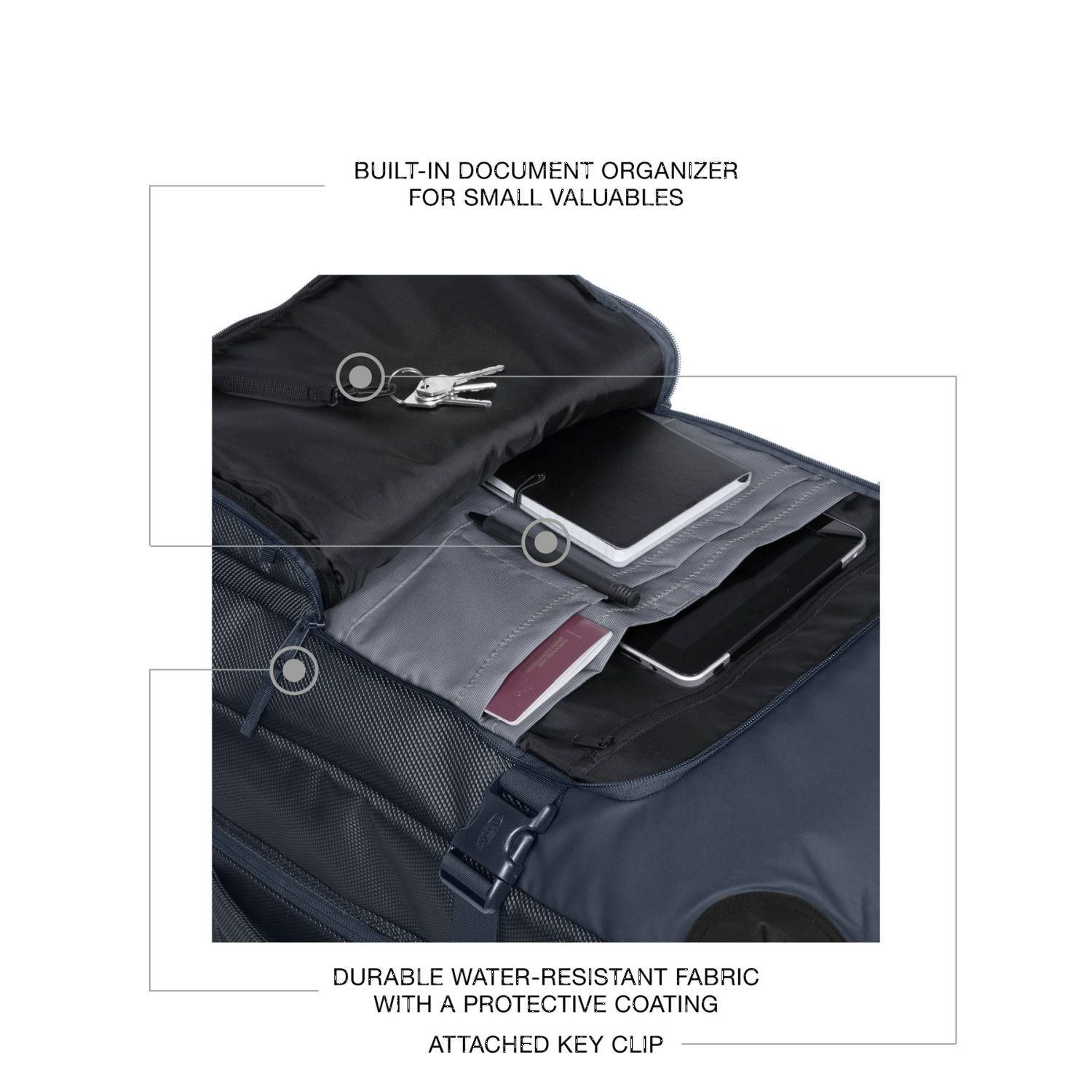 Eastpak Tranverz Reisetrolley S 2-Rollen CNNCT Marine