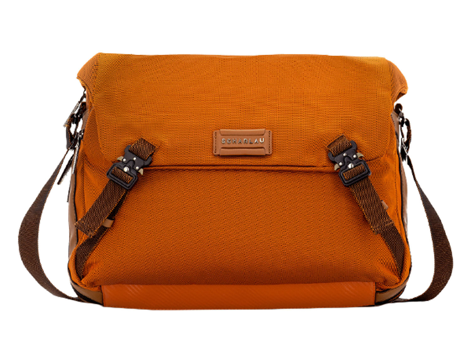 SCHARLAU First Class Air Force One, Messenger Bag mit 15,6" Laptopfach Orange