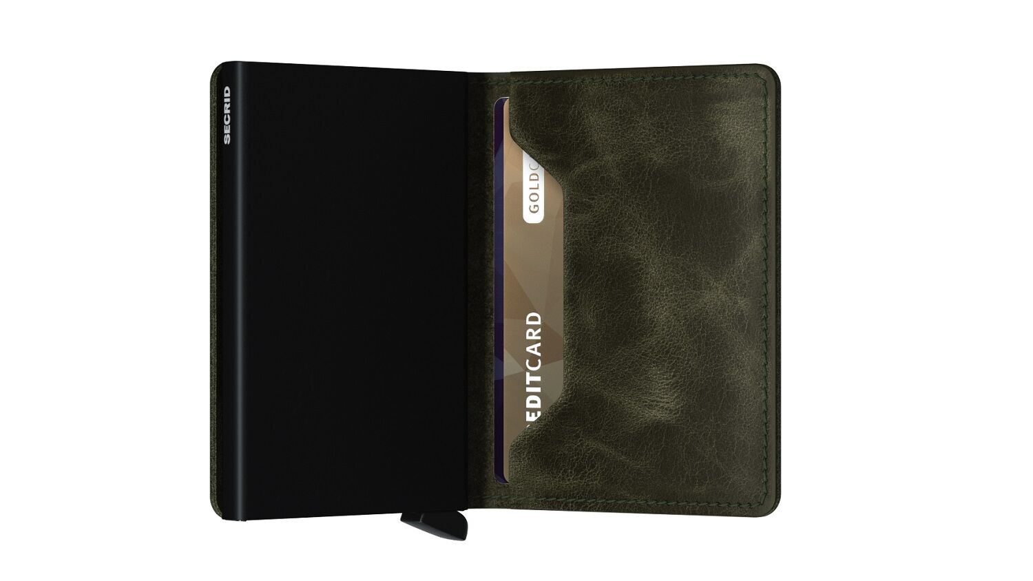 Secrid Slimwallet Vintage SV-Olive-Black Secrid Slimwallet Vintage SV-Olive-Black