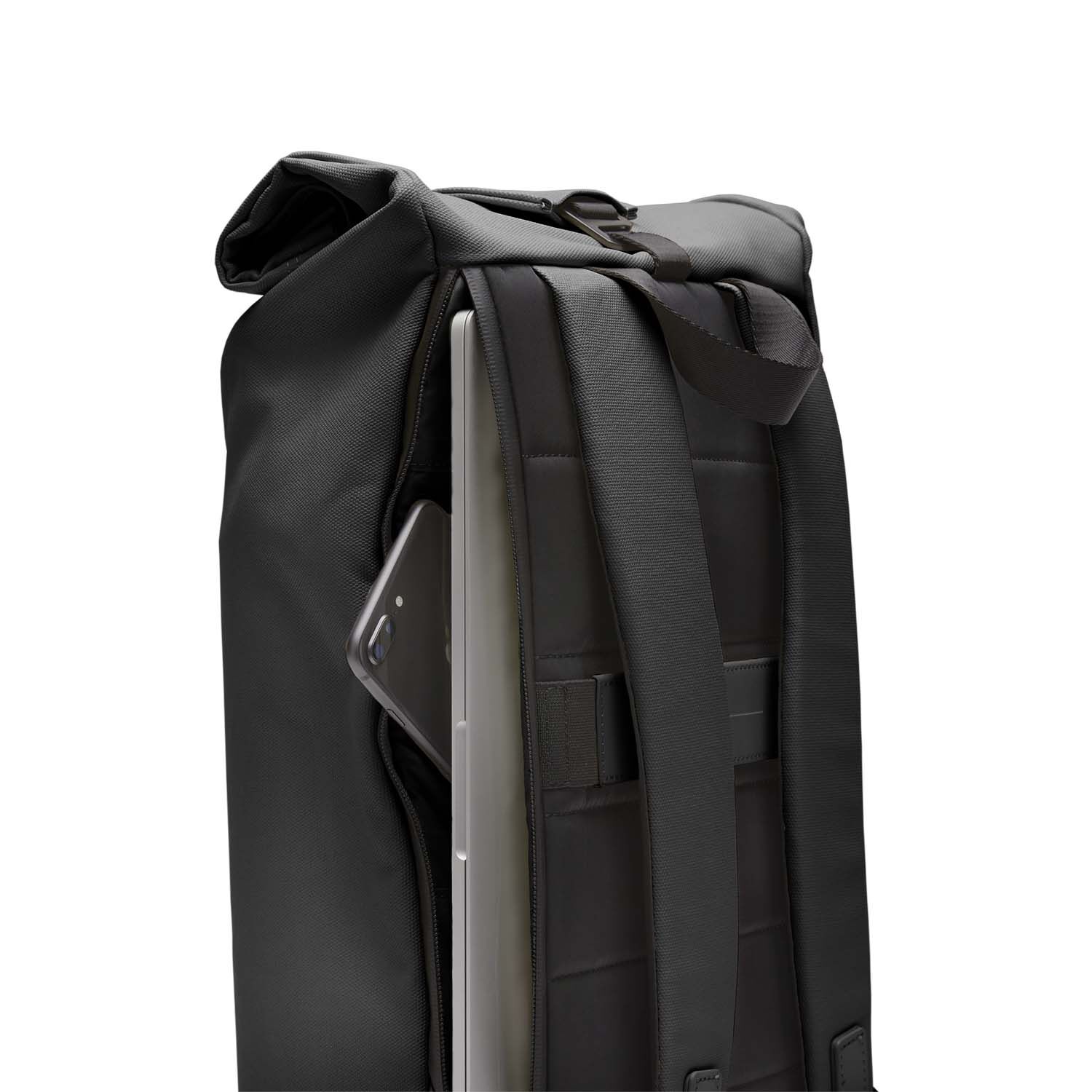 Horizn Studios SoFo Rolltop Backpack erweiterbar All Black