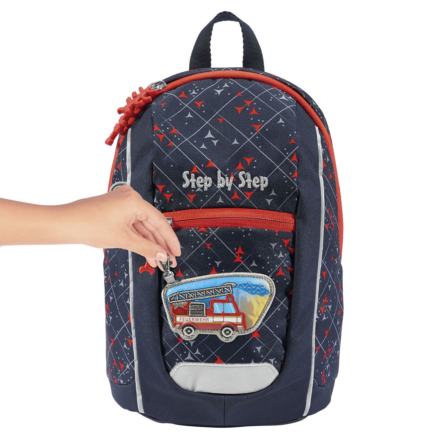 Step by Step Kinderrucksack KIGA MINI Kindergartenrucksack-Set Fire Truck Finn