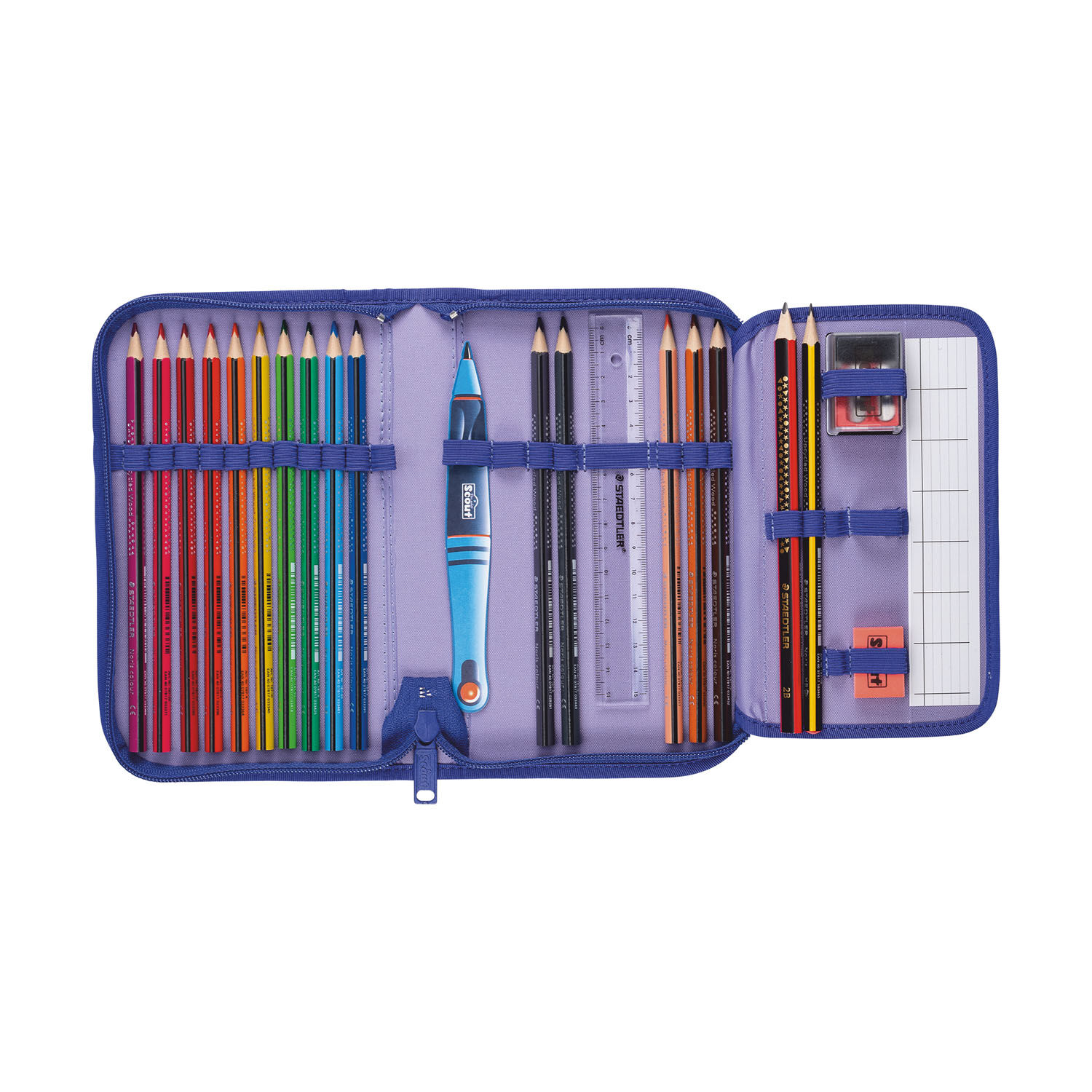 Scout Alpha Schulranzen-Set 4-teilig DIN Summer