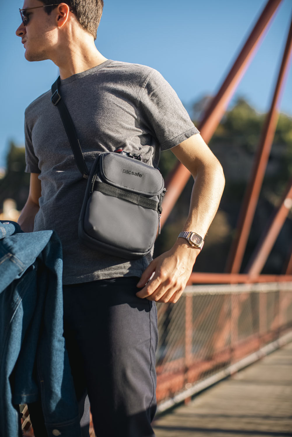 pacsafe X Anti-Theft Compact Crossbody Slate