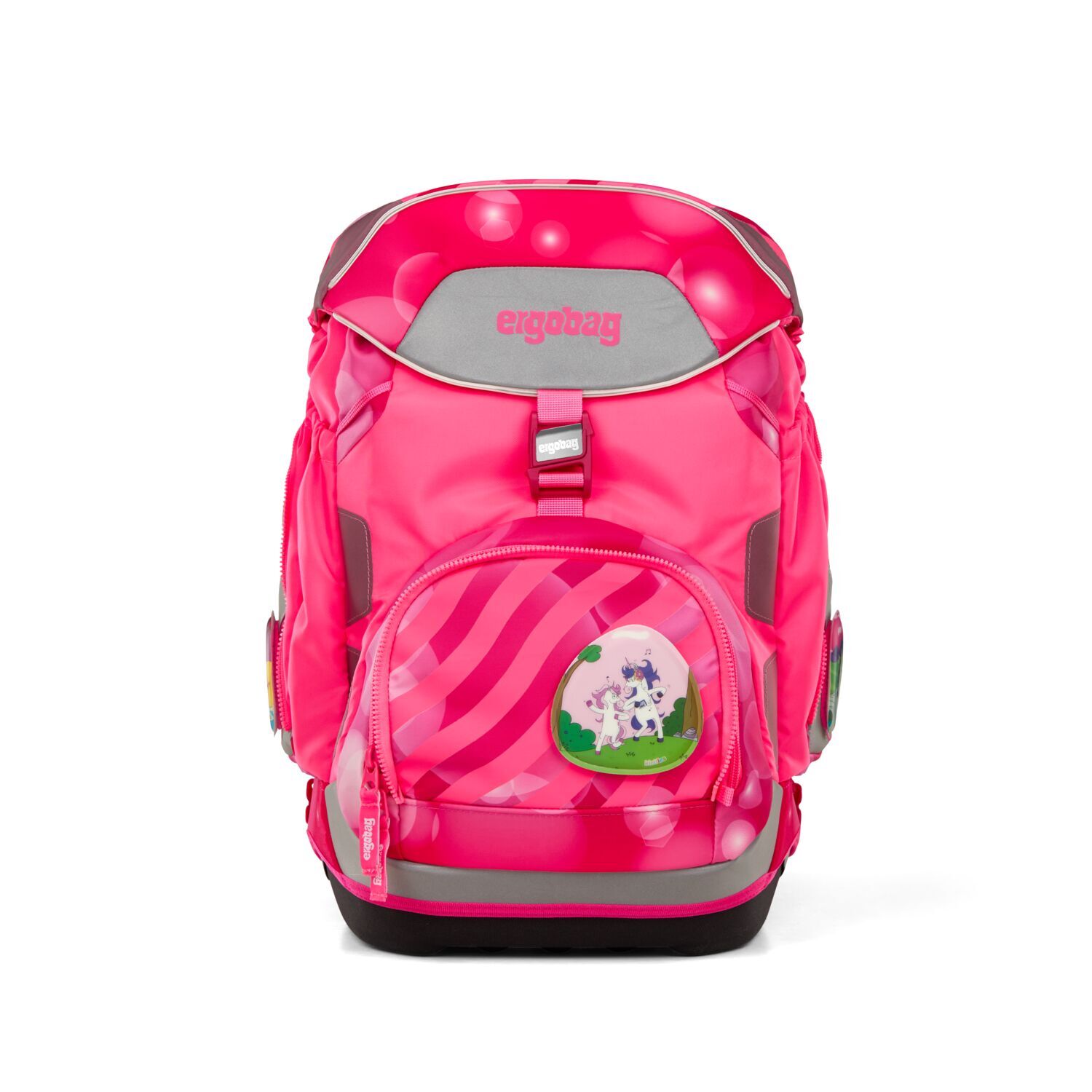 ergobag pack Neo Edition Schulrucksack-Set, 6-tlg. 2025 KuntBärbuntes Einhorn