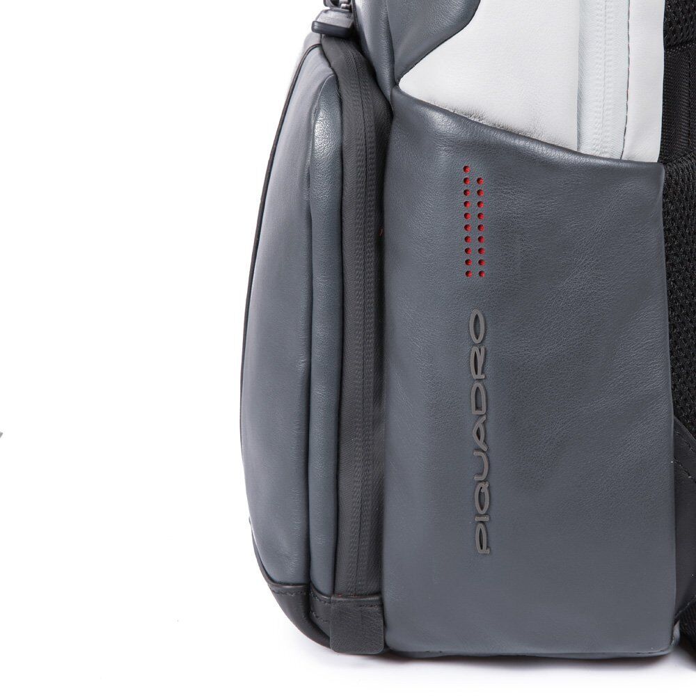 Piquadro Urban Laptoprucksack mit iPad®-Fach, LED-Licht Grau/Schwarz Piquadro Urban Laptoprucksack mit iPad®-Fach, LED-Licht Grau/Schwarz