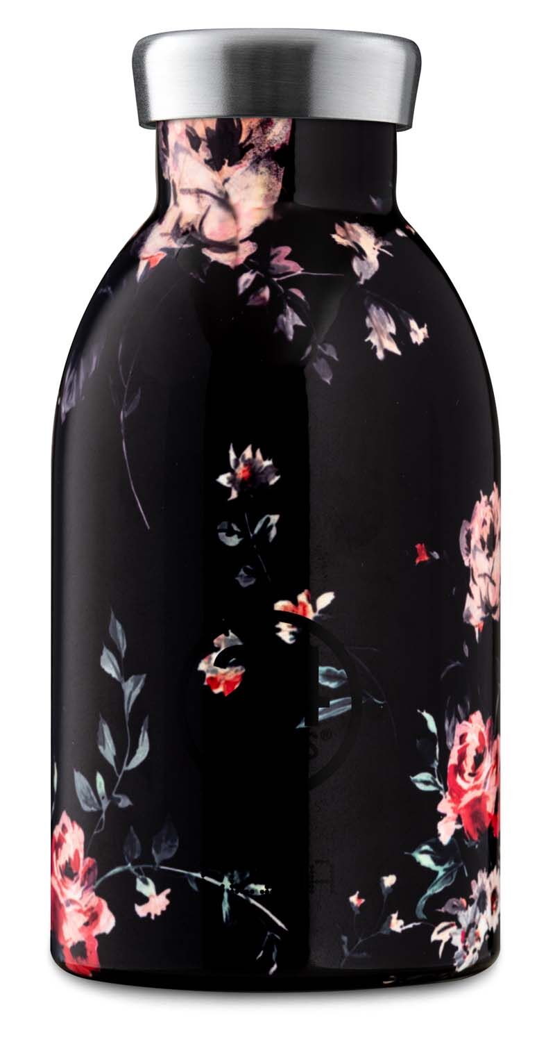 24Bottles® Clima Bottle Floral 330ml Ebony Rose 24Bottles® Clima Bottle Floral 330ml Ebony Rose