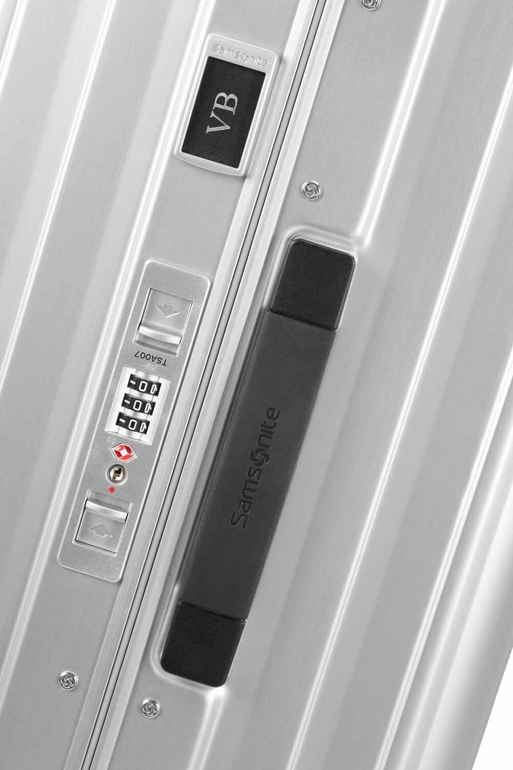 Samsonite Lite-Box Alu Trunk 80cm mit 4 Rollen + GRATIS HOTELGUTSCHEIN Aluminium