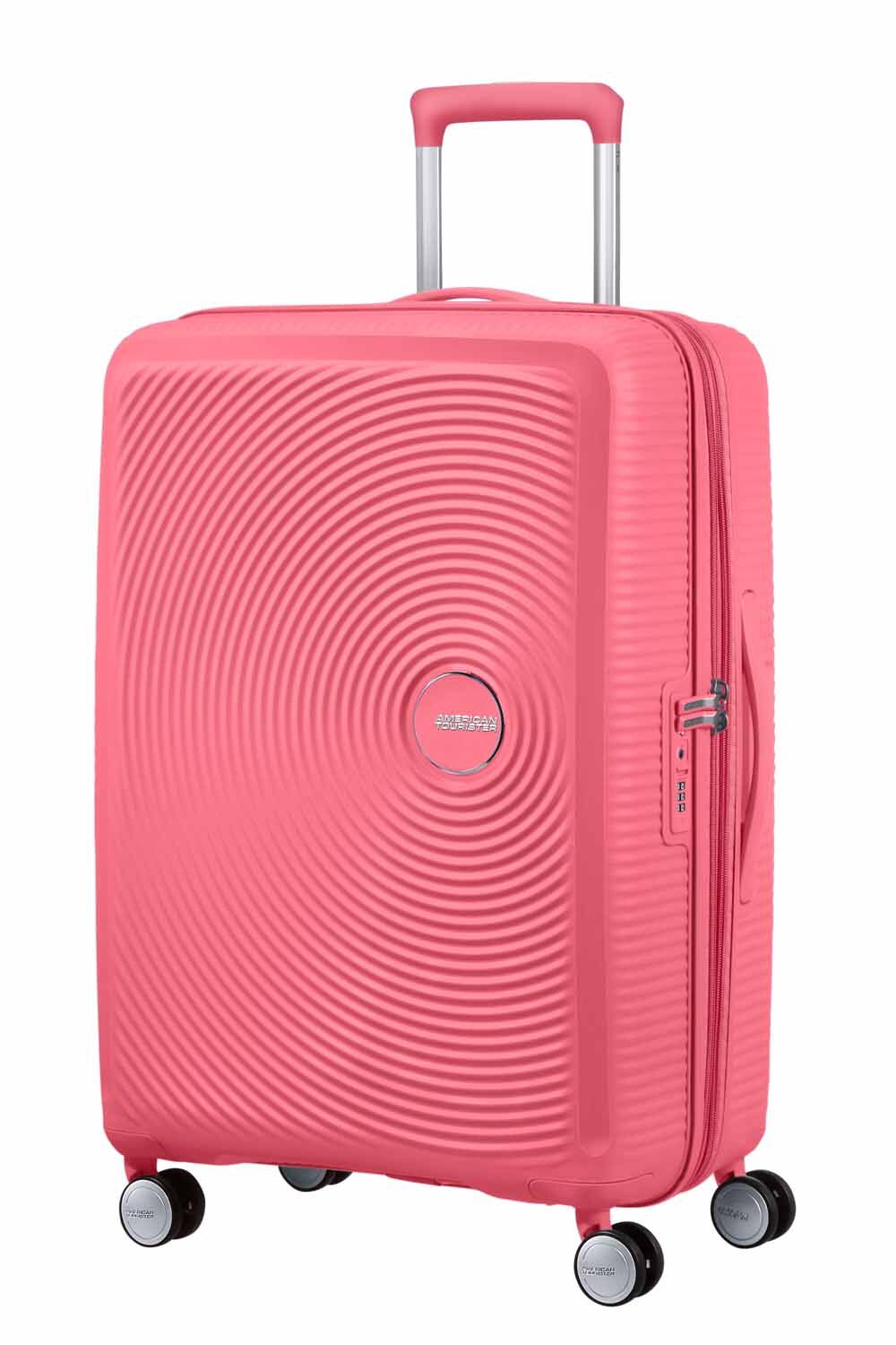 American Tourister Soundbox Trolley M 4R 67cm, erweiterbar Sun Kissed Coral