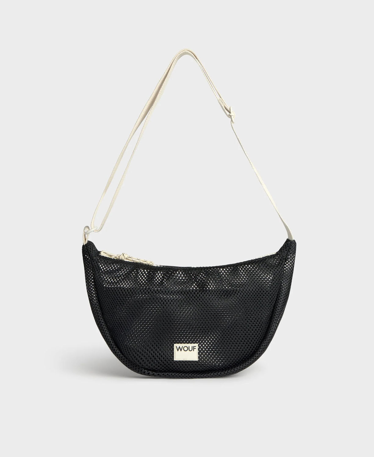 Wouf Mesh Collection Crossbody Bag Onyx