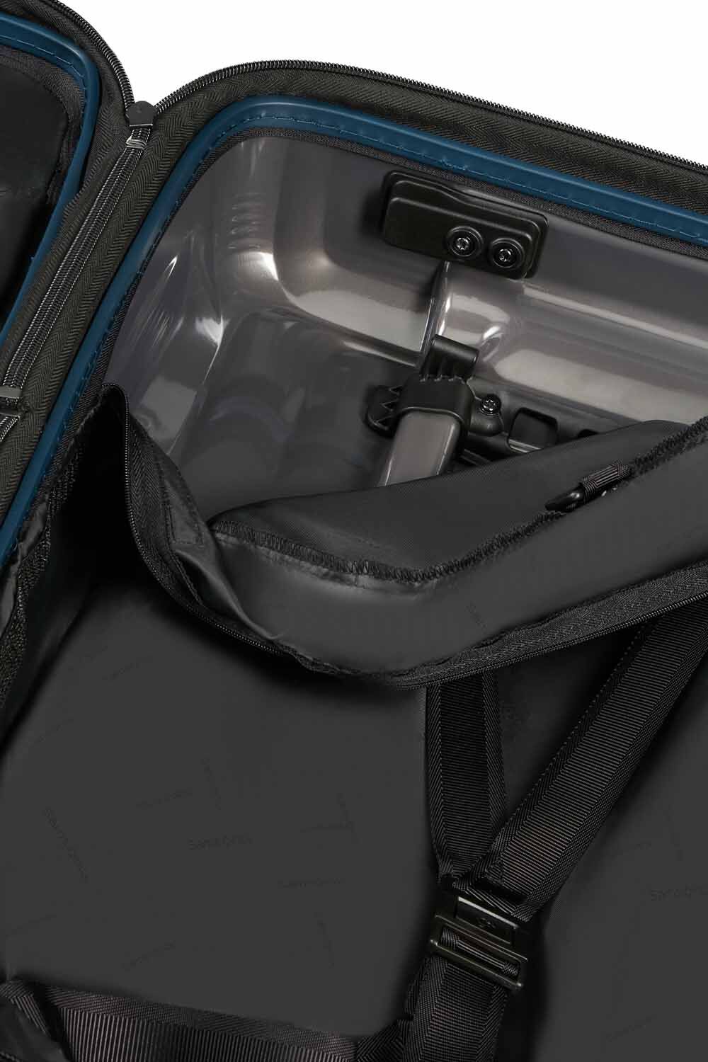 Samsonite Nuon Trolley mit 4 Rollen erweiterbar 55cm + GRATIS HOTELGUTSCHEIN Metallic Dark Blue