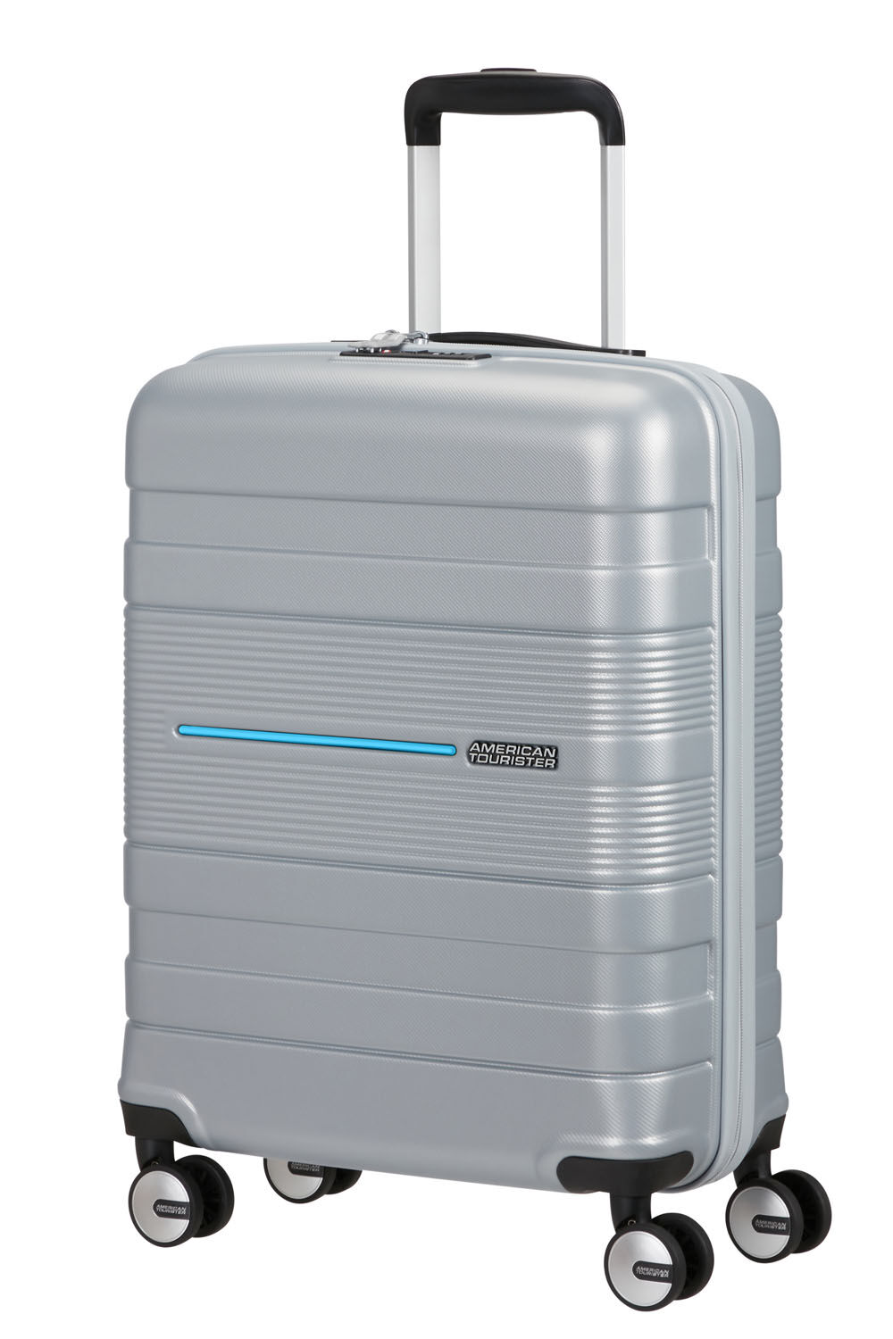 American Tourister Funstripe Handgepäck Trolley 55cm mit 4 Rollen Silver American Tourister Funstripe Handgepäck Trolley 55cm mit 4 Rollen Silver