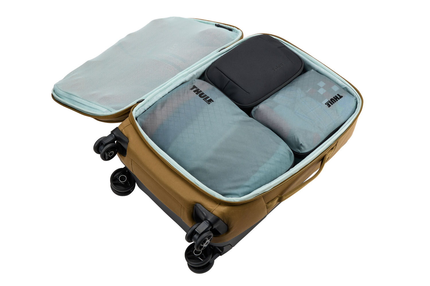 THULE Packing Cube Compression Set: Small + Medium Pond Gray