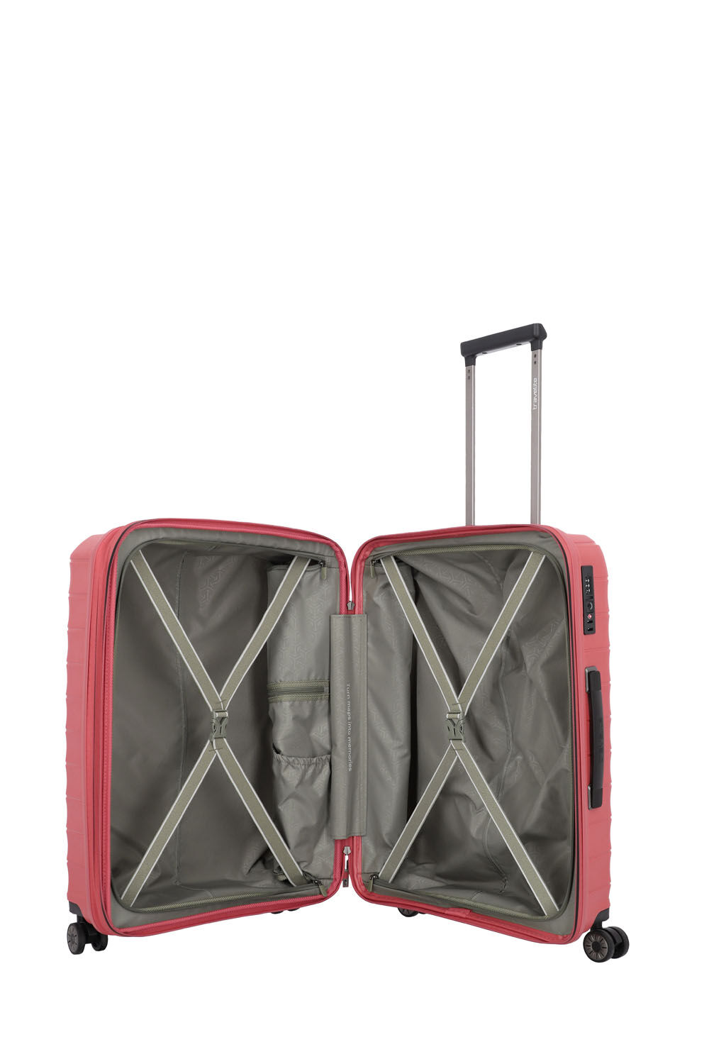 Travelite Mooby Trolley M erweiterbar, 4-Rollen Rot