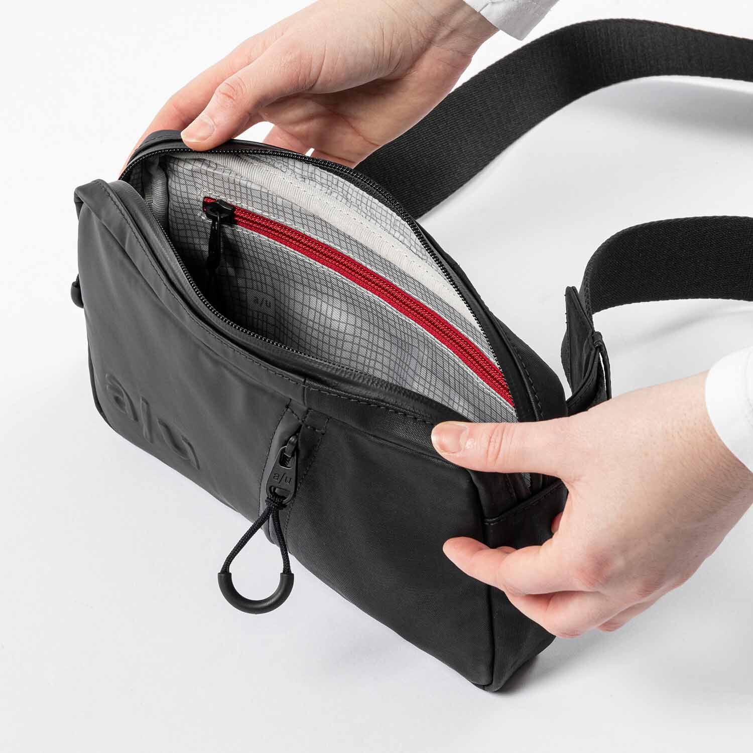 aunts & uncles Japan Nishi Mito Gürteltasche anthracite black