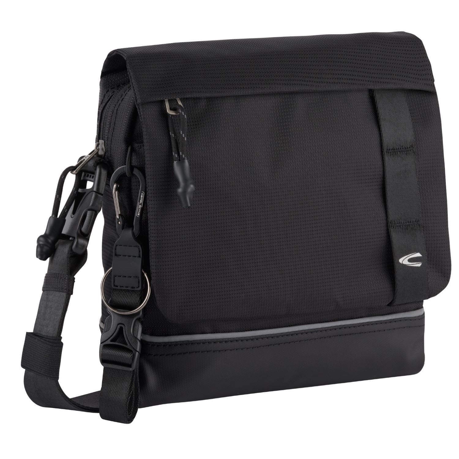 Camel Active CONNECT Umhängetasche mit Mangetverschluss, schwarz