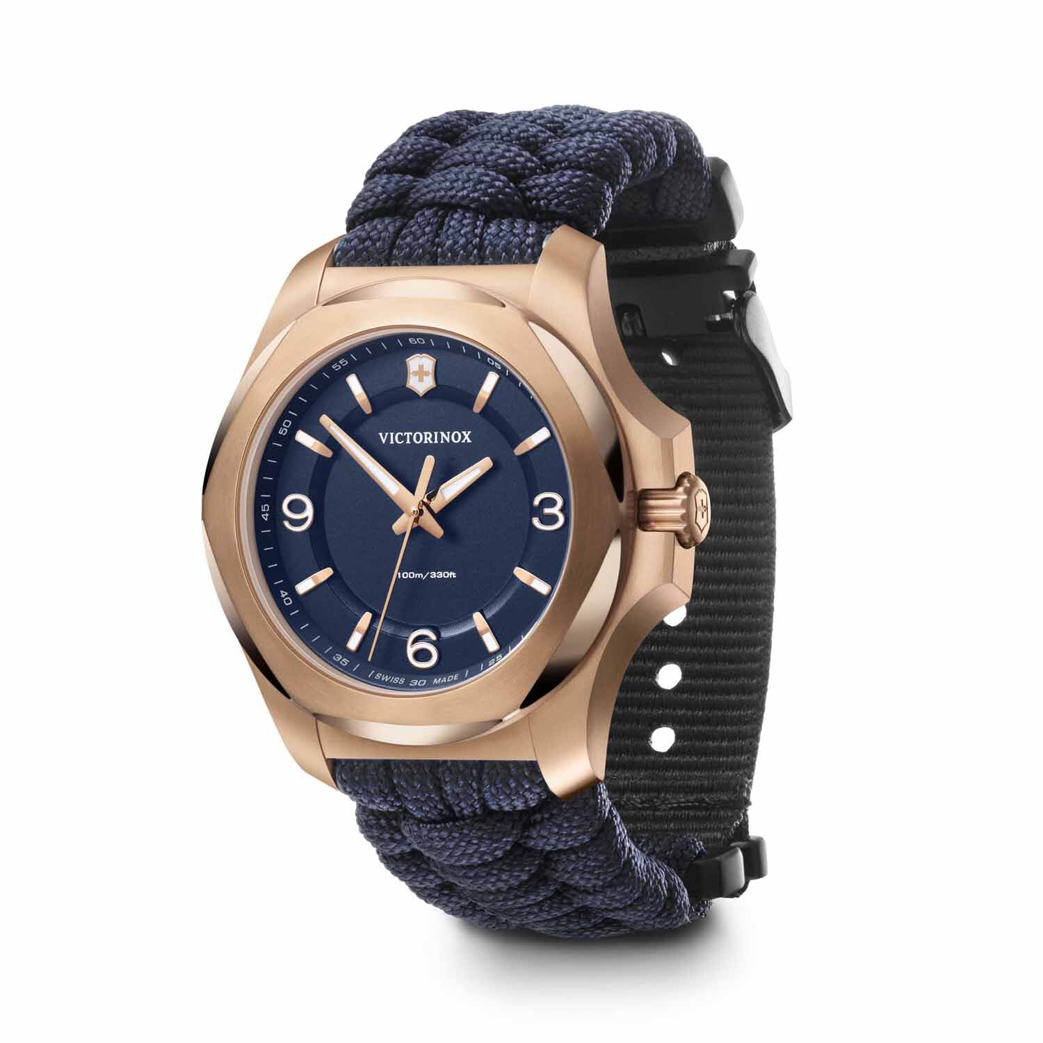 Victorinox I.N.O.X. V 37mm Damenuhr, 241955 Roségold-Blau Victorinox I.N.O.X. V 37mm Damenuhr, 241955 Roségold-Blau