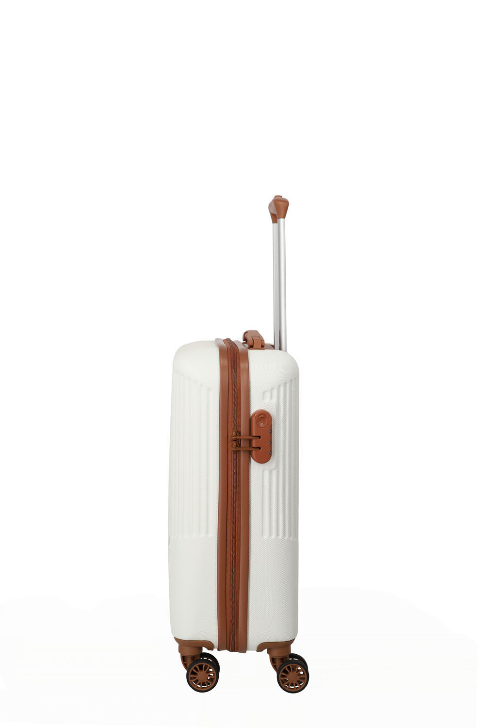 Travelite BALI Trolley S 4-Rollen Weiss/cognac Travelite BALI Trolley S 4-Rollen Weiss/cognac