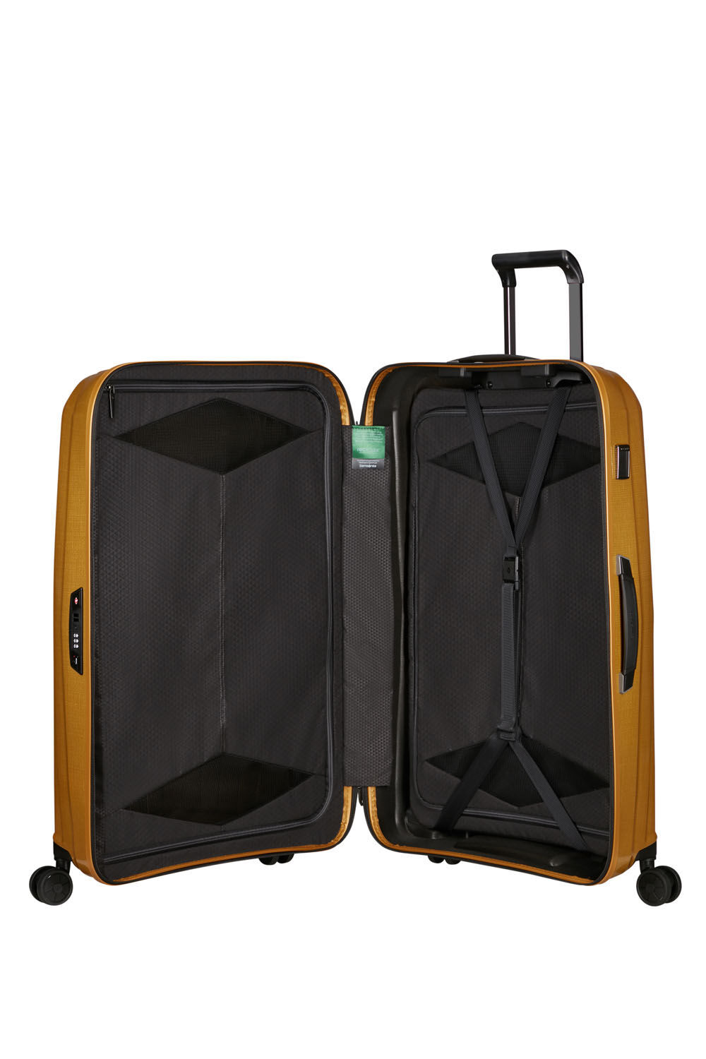 Samsonite Major-Lite Trolley mit 4 Rollen 77cm + GRATIS HOTELGUTSCHEIN Saffron Yellow