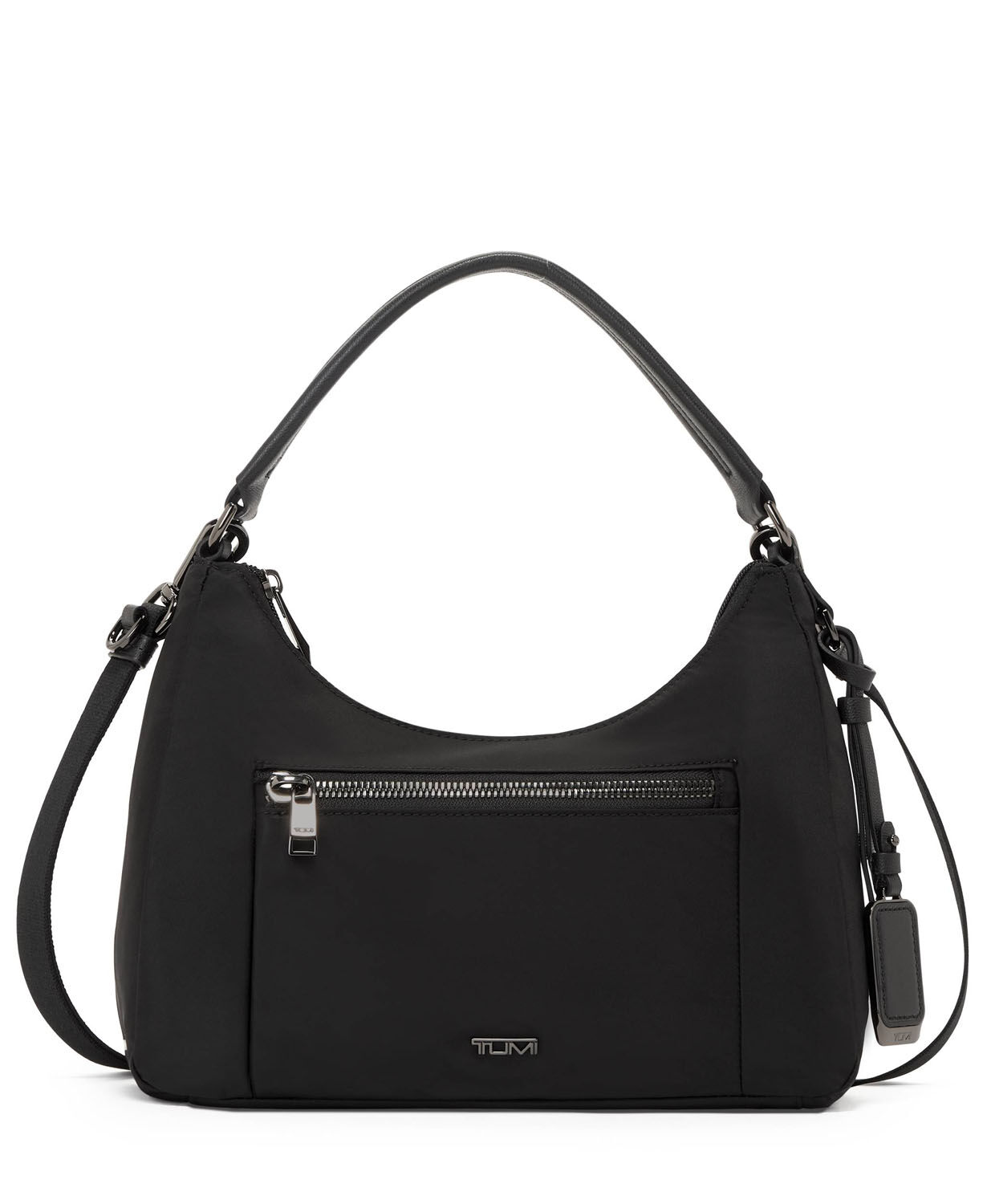 Tumi Voyageur Adelaide Hobo Crossbody, Black/Gunmetal
