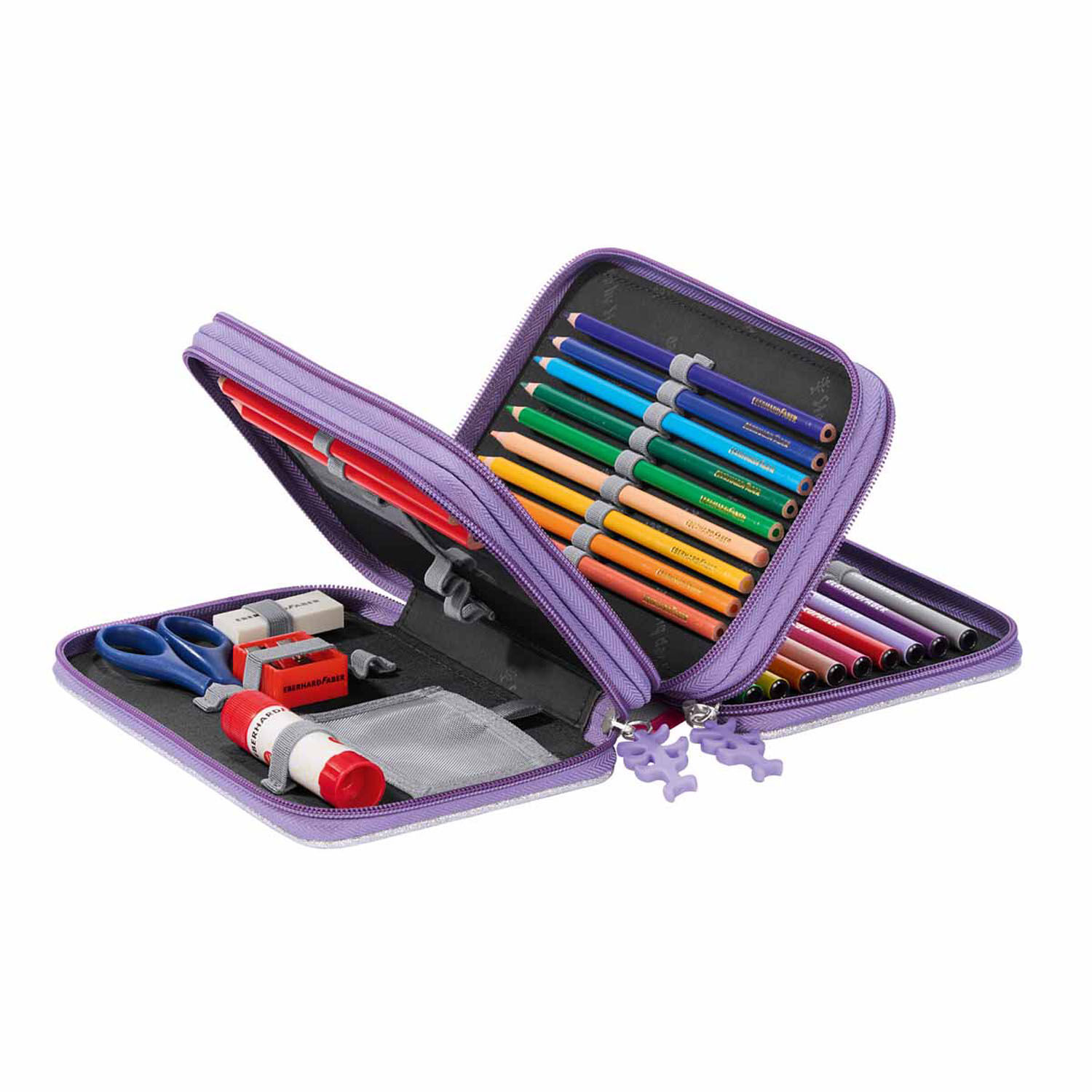 Step by Step Schulzubehör XXL-Mäppchen, Drei Fächer Star Stella