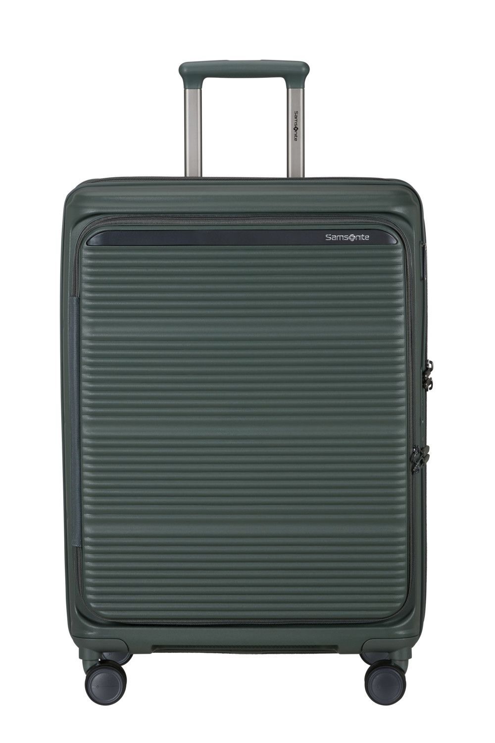 Samsonite Paralux Trolley mit 4 Rollen, erweiterbar, M, olive