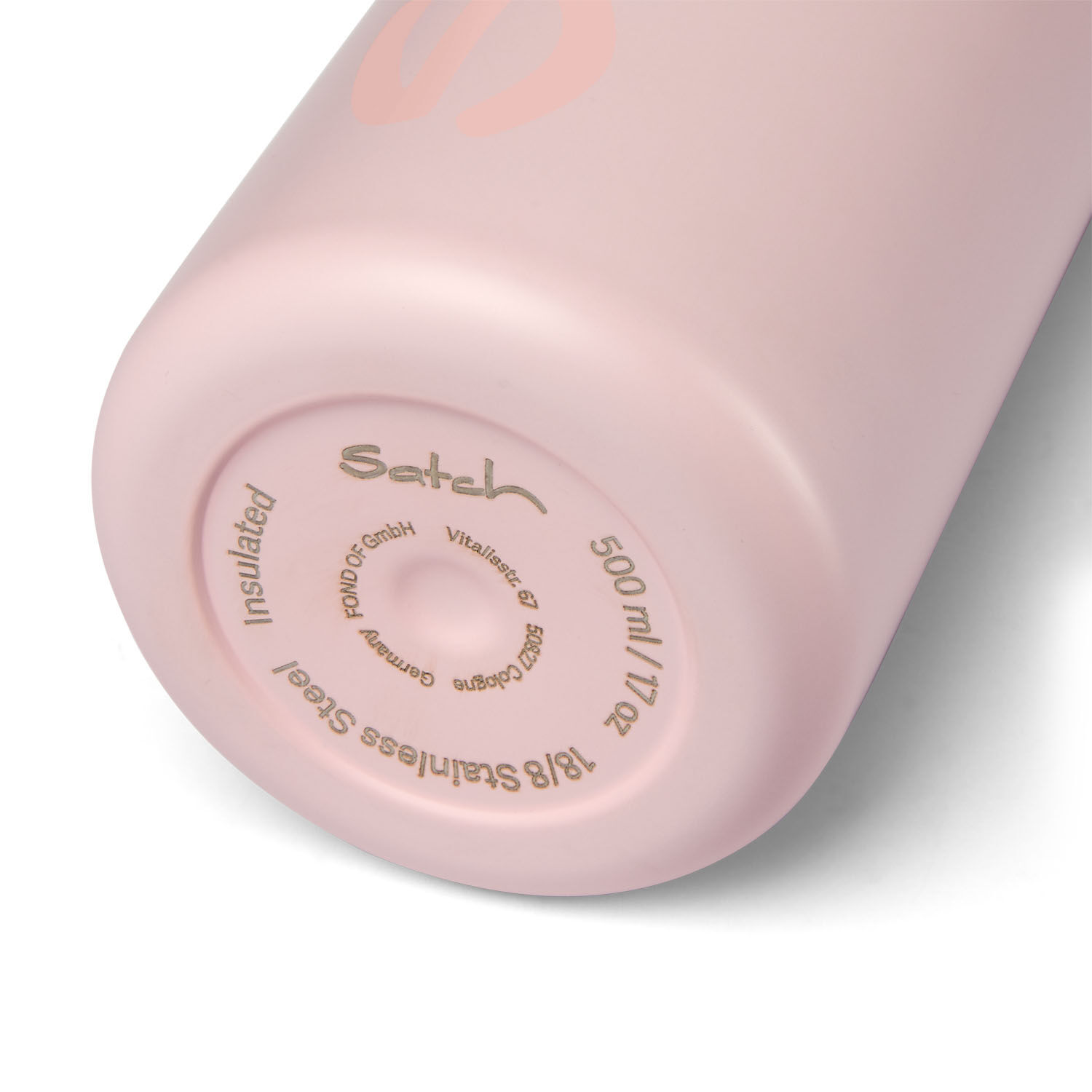 satch Schulzubehör Edelstahl-Trinkflasche 500ml Rose